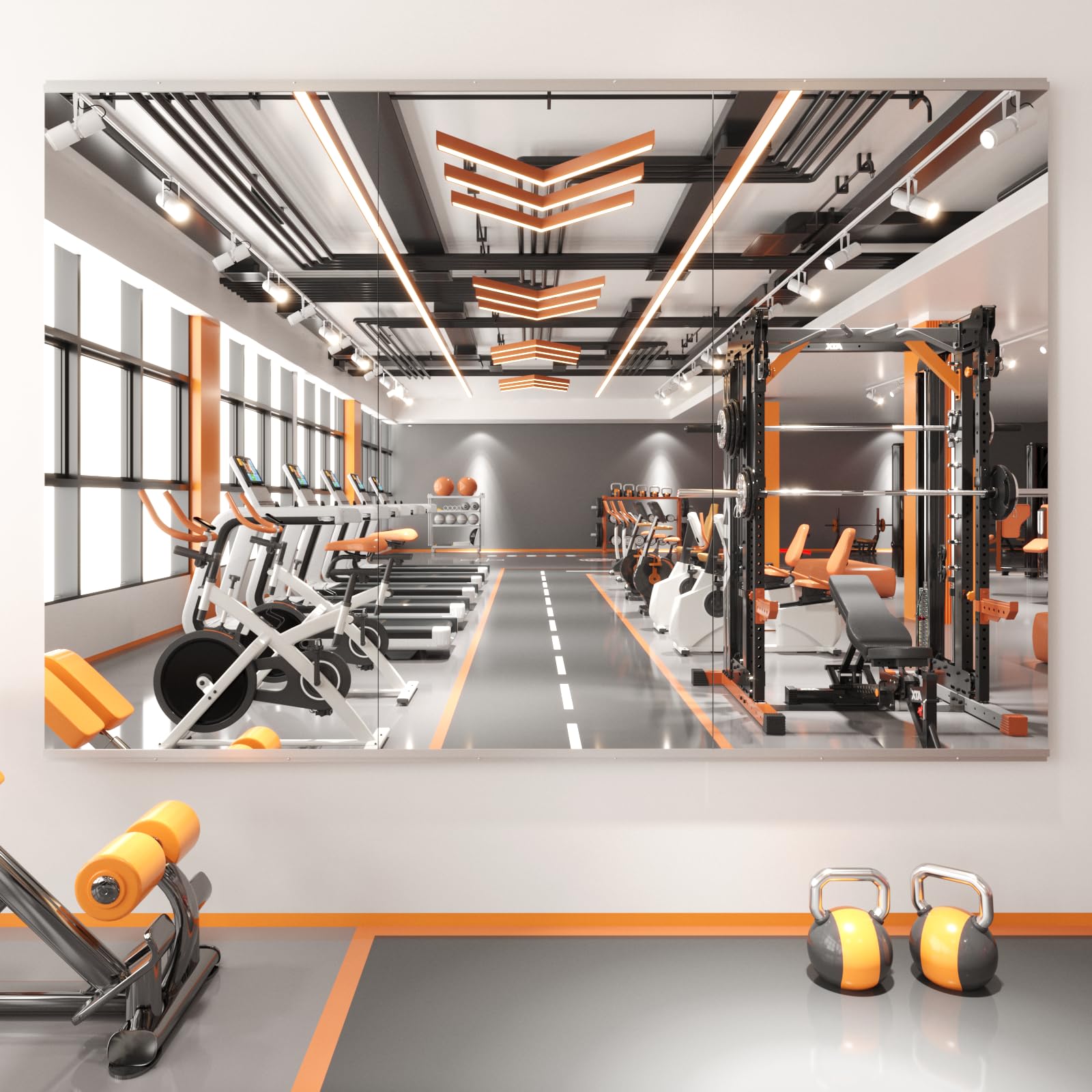 Photo 1 of **Only One** Peegel 65''x30''(2PCS) Large Home Gym Mirror