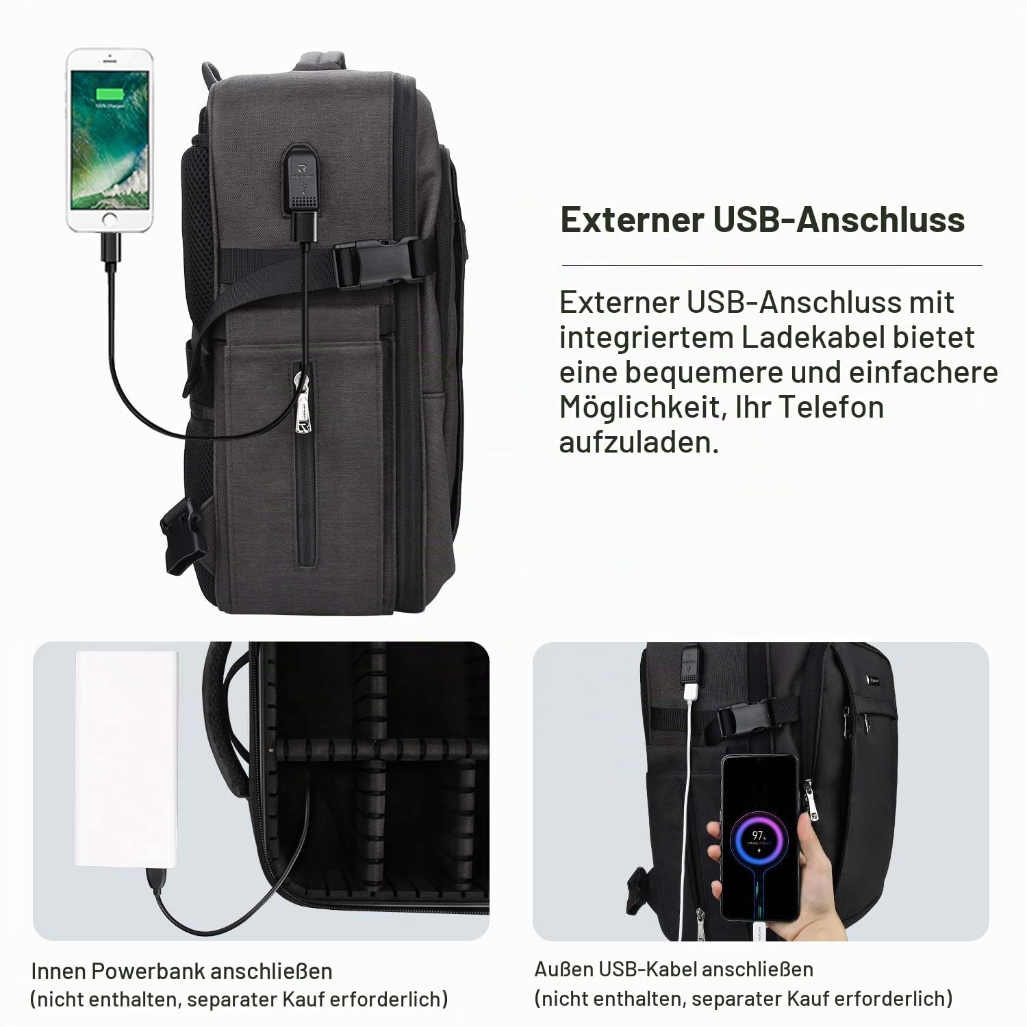 Relavel Kosmetiktasche Portable Reise Make Up Tasche, Large Professionelle Makeup Organizer Reisezug-Koffer Aufbewahrungstasche, mit verstellbarem Riemen und Trennwänden