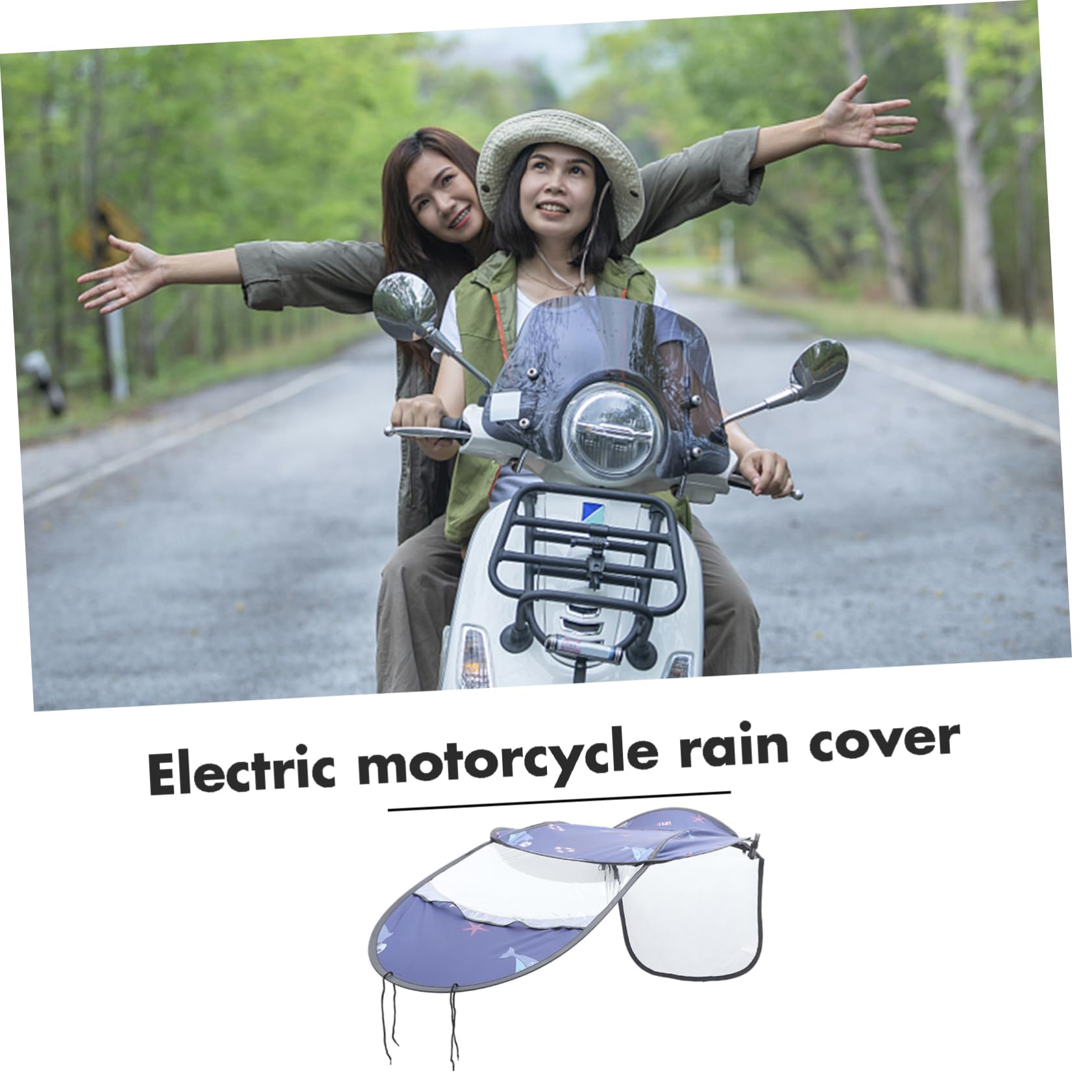 Cabilock Electric Motorcycle Accessory Rainproof Canopy -Weather Motorcycle Awning