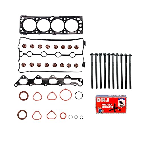 DNJ HGB325 - Juego de culata de cilindro con kit de pernos de cabeza para Chevrolet Aveo 1.6L 1598cc 98Cid L4 DOHC