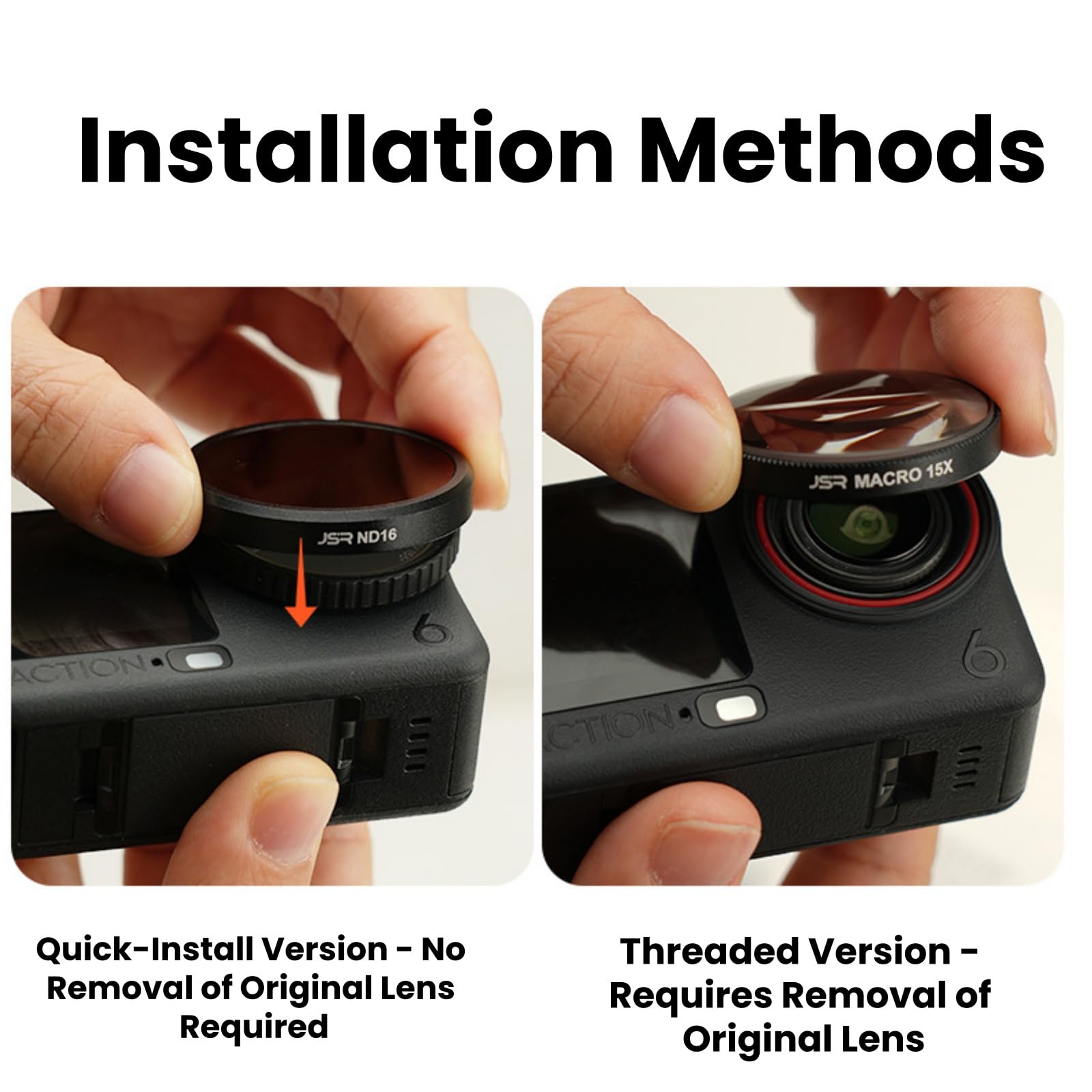 Amazon | Honbobo DJI Osmo Action 6対応 15X マクロレンズ アクション