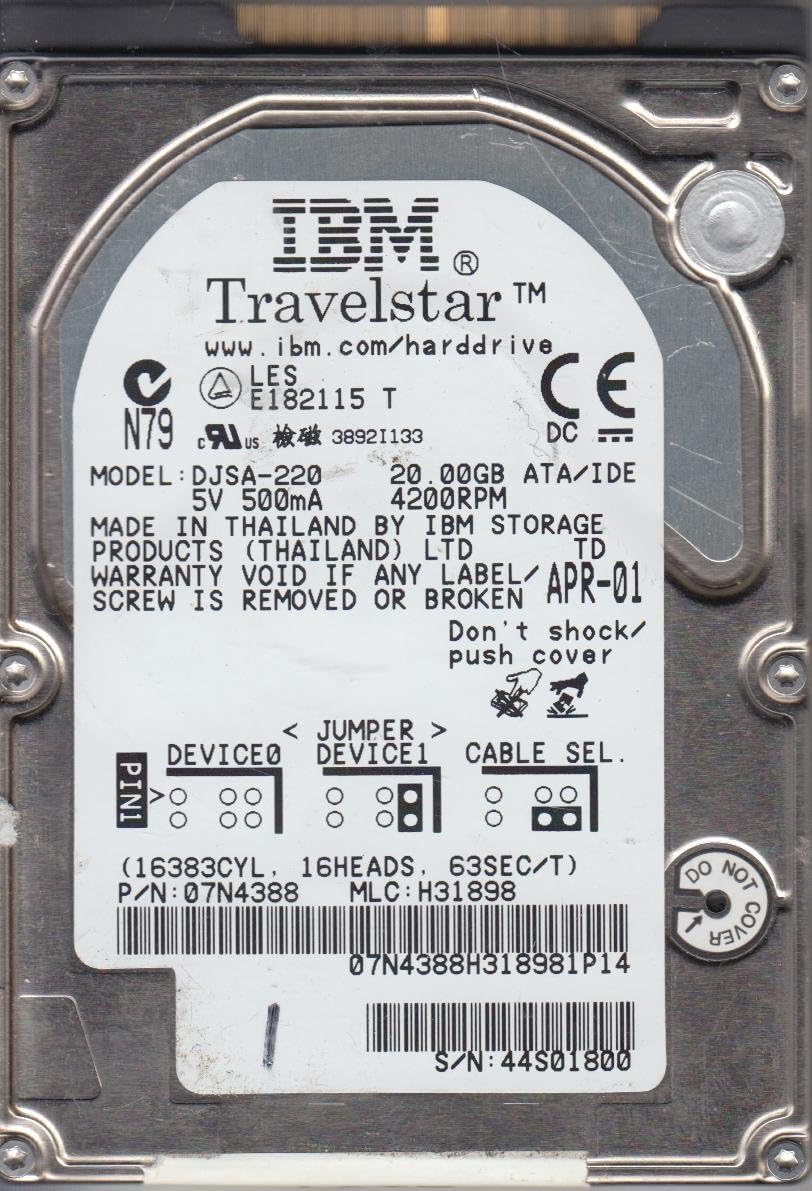 40GB DE HDD BM C35L040AVVA07-0 07N8130 19K1568 H32657 | eBay