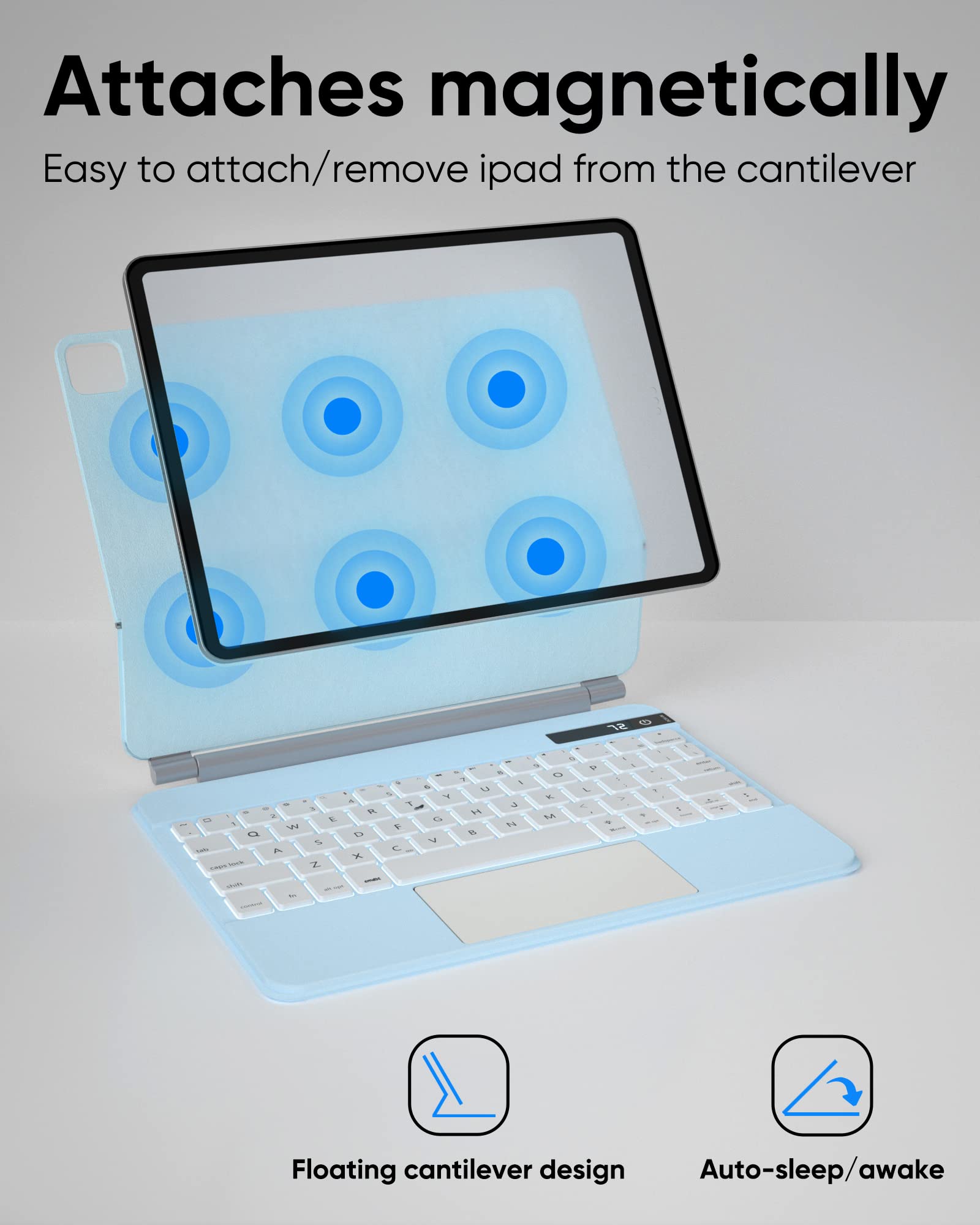 Amazon.com: doqo iPad Pro 11 Magic-Style Keyboard Case (11