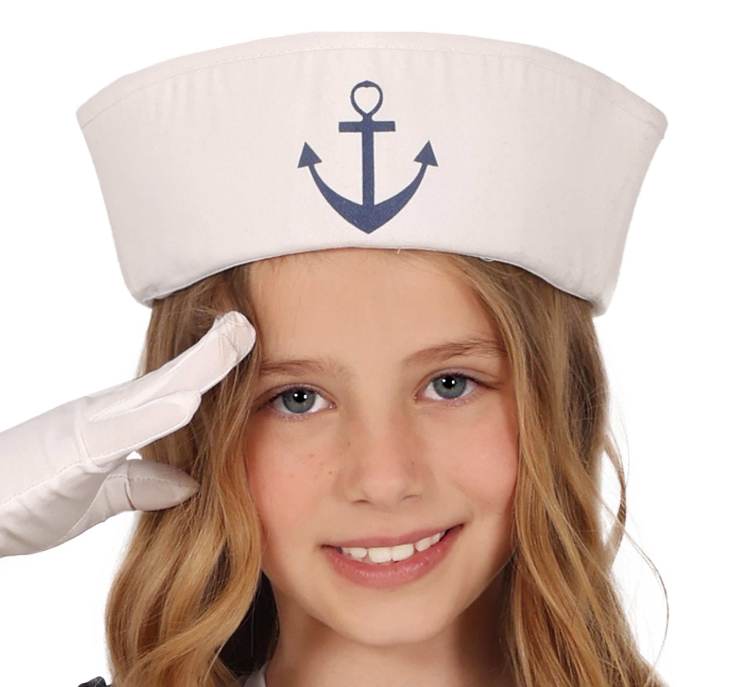 FIESTAS GUIRCA Vintage Sailor Costume for Girls - Elegant Blue Sailor Dress - Retro Sailor Costumes for Girls - Age 5-6 Years - Image 4