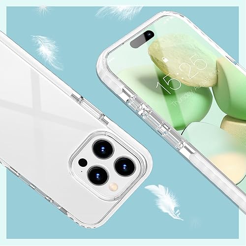 Miniatura 5 de MATEPROX Compatible con iPhone 15 Pro Max, transparente, delgada, transparente, a prueba de golpes, para iPhone 15 Pro Max de 6.7 pulgadas 2023,