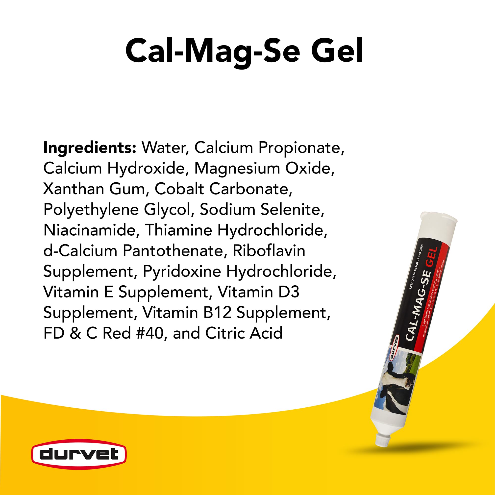 Durvet Cal-MAG-SE Gel for Cattle - 300ml Tube