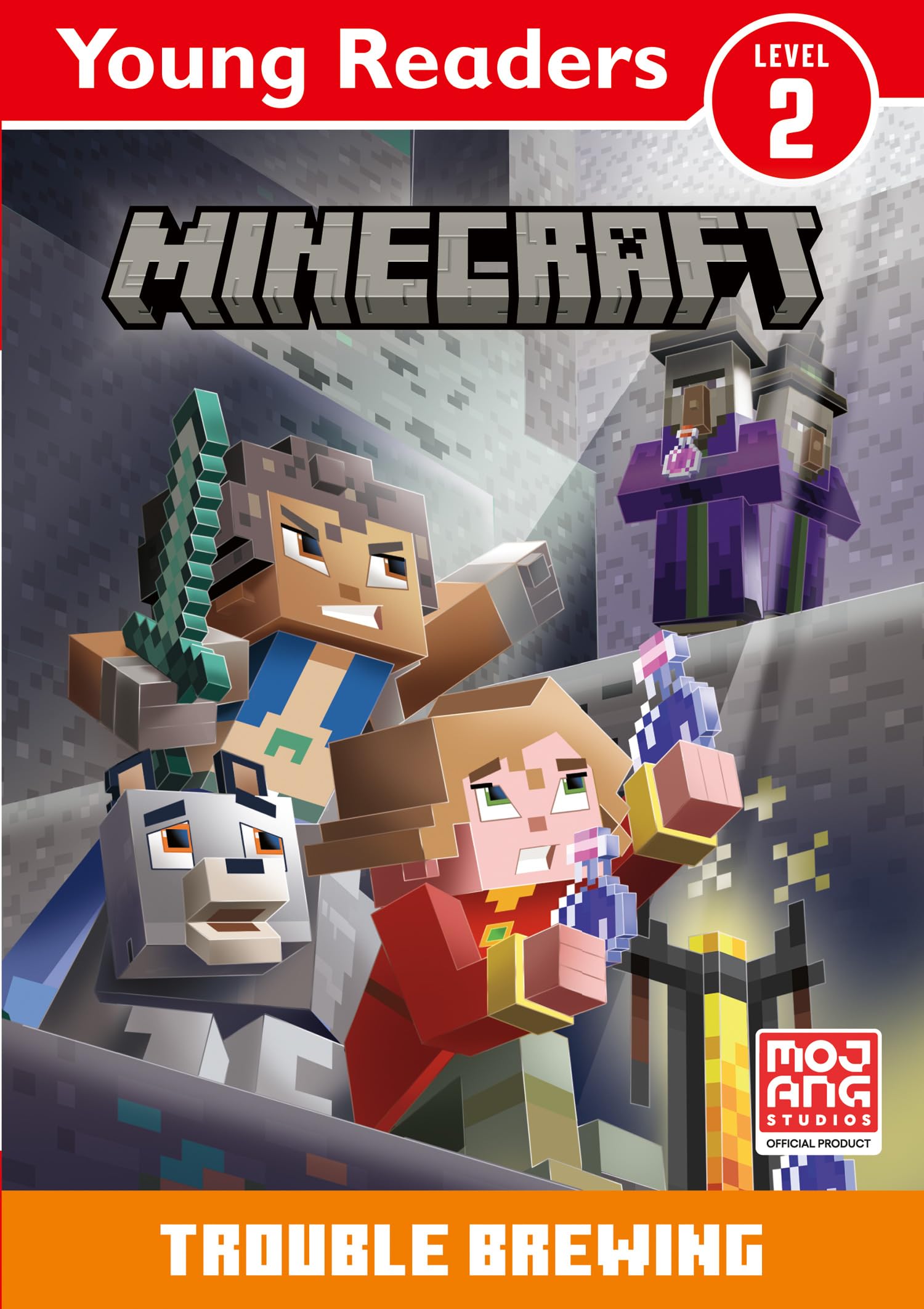 Minecraft Young Readers: Trouble Brewing: An official Minecraft illustrated children’s gaming adventure for young, struggling or reluctant readers and kids who love video games!