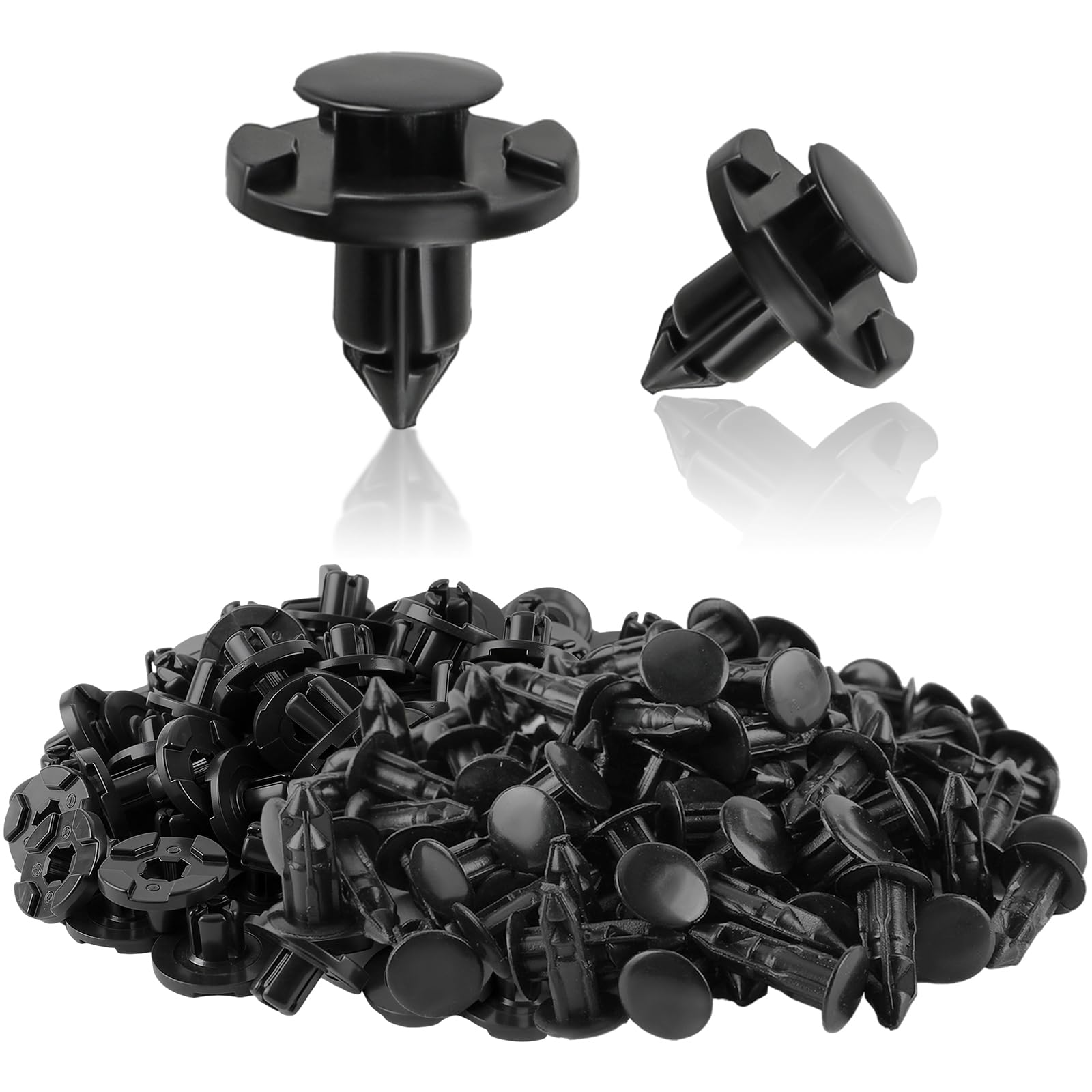 Nissan Push Pin Clips 200PCS Bumper Clips 8mm Push Fender Flare Fastener For Infiniti And Nissan Plastic Rivet Retainer Clips I240533241 Nissan Bumper Clips - Foto 9