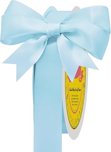 Miniatura 865 de Cinta de satén verde esmeralda de doble cara de 1-1/2 pulgadas x 50 yardas, cinta de poliéster verde esmeralda para envolver regalos, muy adecuada