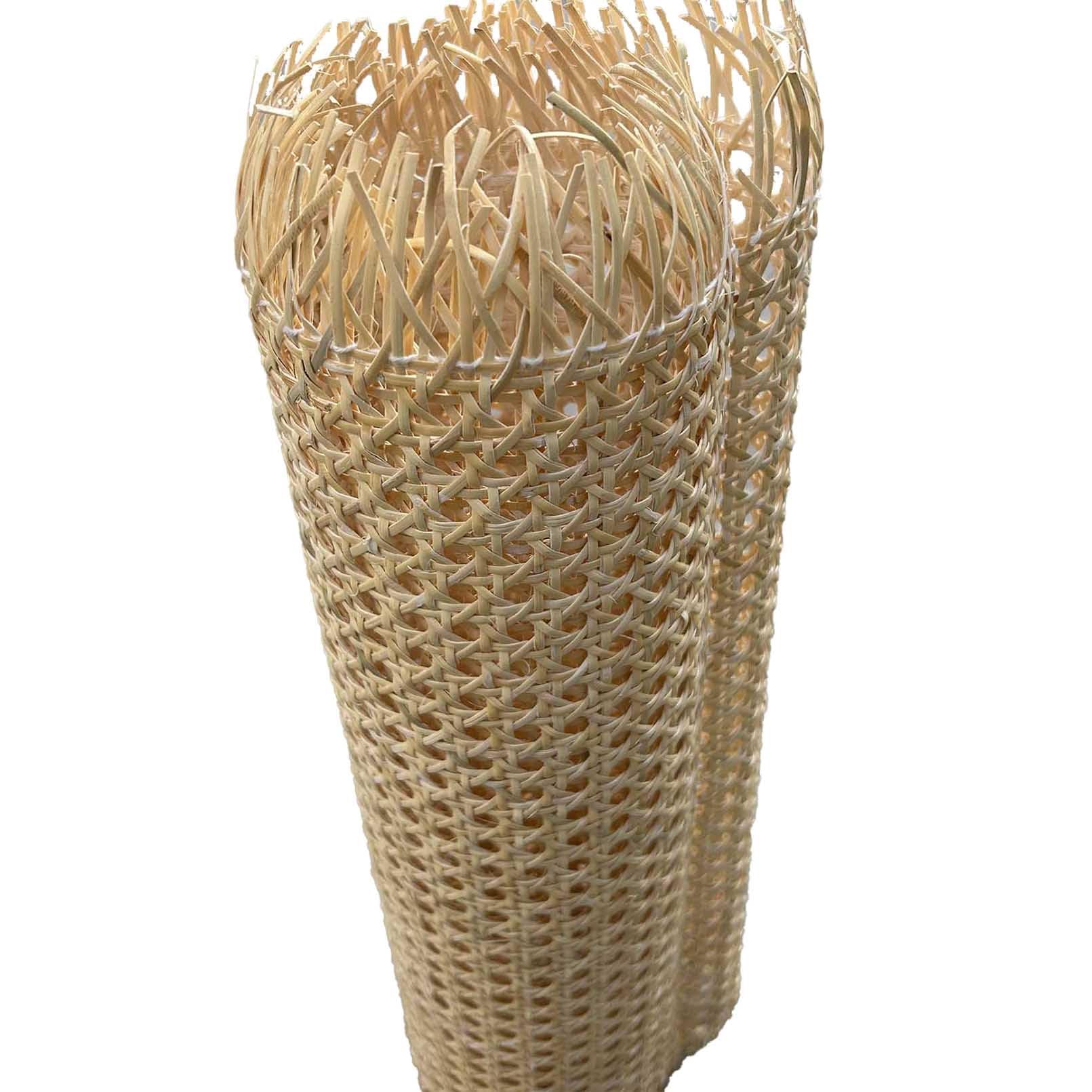 Naturalna rattanowa siatka w rolce, arkusz parciany z trzciny cukrowej, do projektów DIY i chłodzenia, uniwersalna taśma rattanowa 55 cm x 100 cm / 22in x 40in
