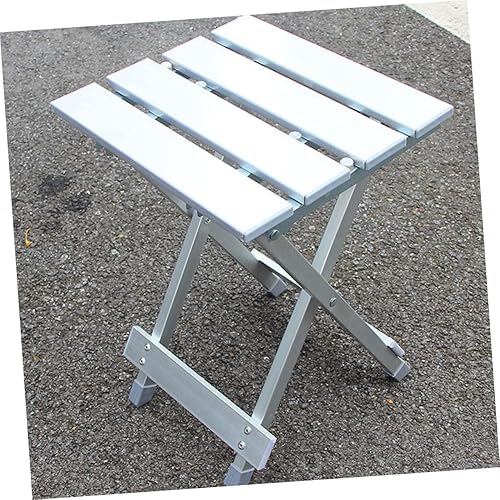 Miniatura 4 de Silla portátil al aire libre 1pc Taburete portátil Silla plegable Silla de senderismo Taburete de aleación de aluminio Silla portátil ligera Silla