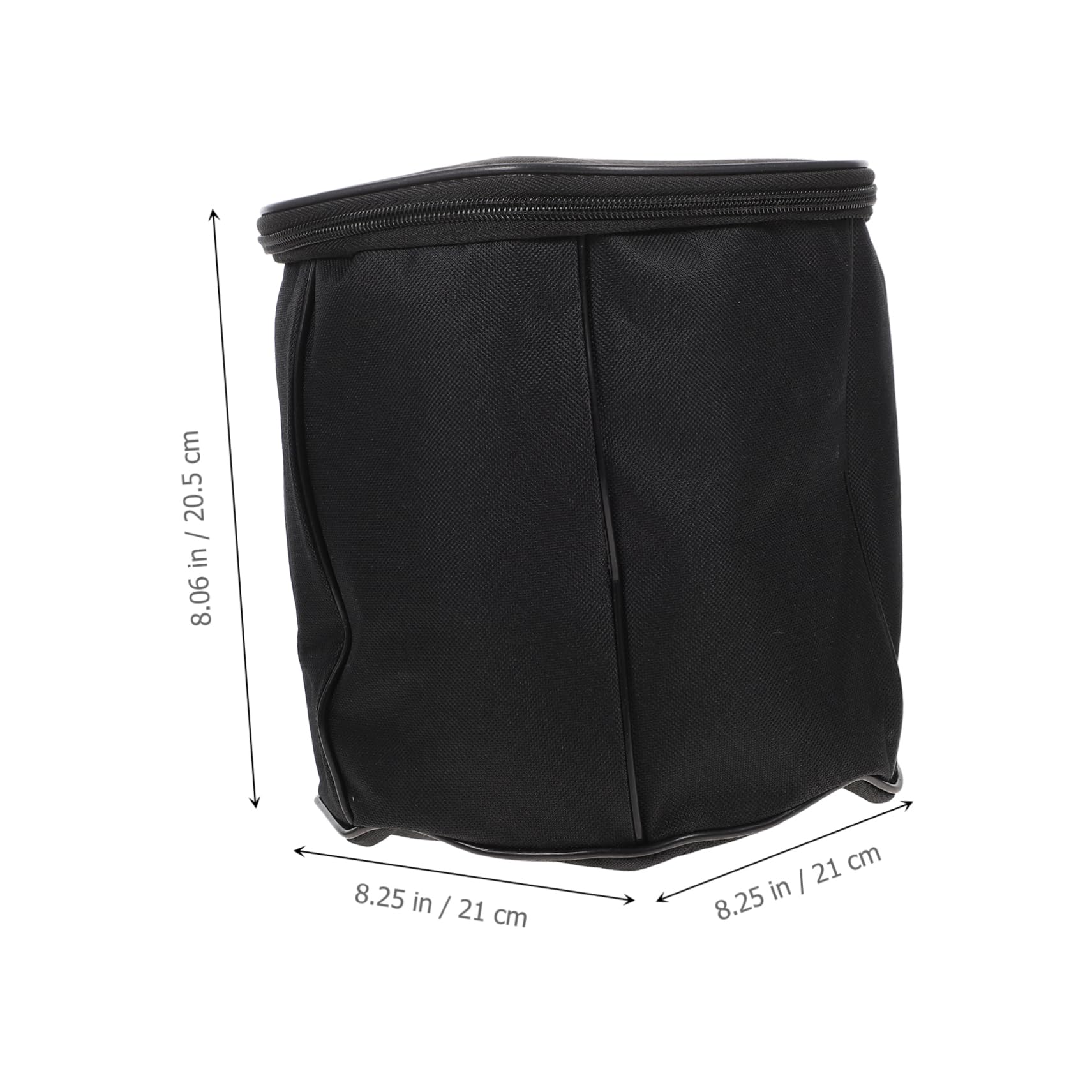 ibasenice Pochette Bandoulière Renforcée Doublure Épaisse et Accordéon Noire en Tissu Oxford Poignée Confortable, Paquet Portable et Anti-poussière pour Écoles et Églises