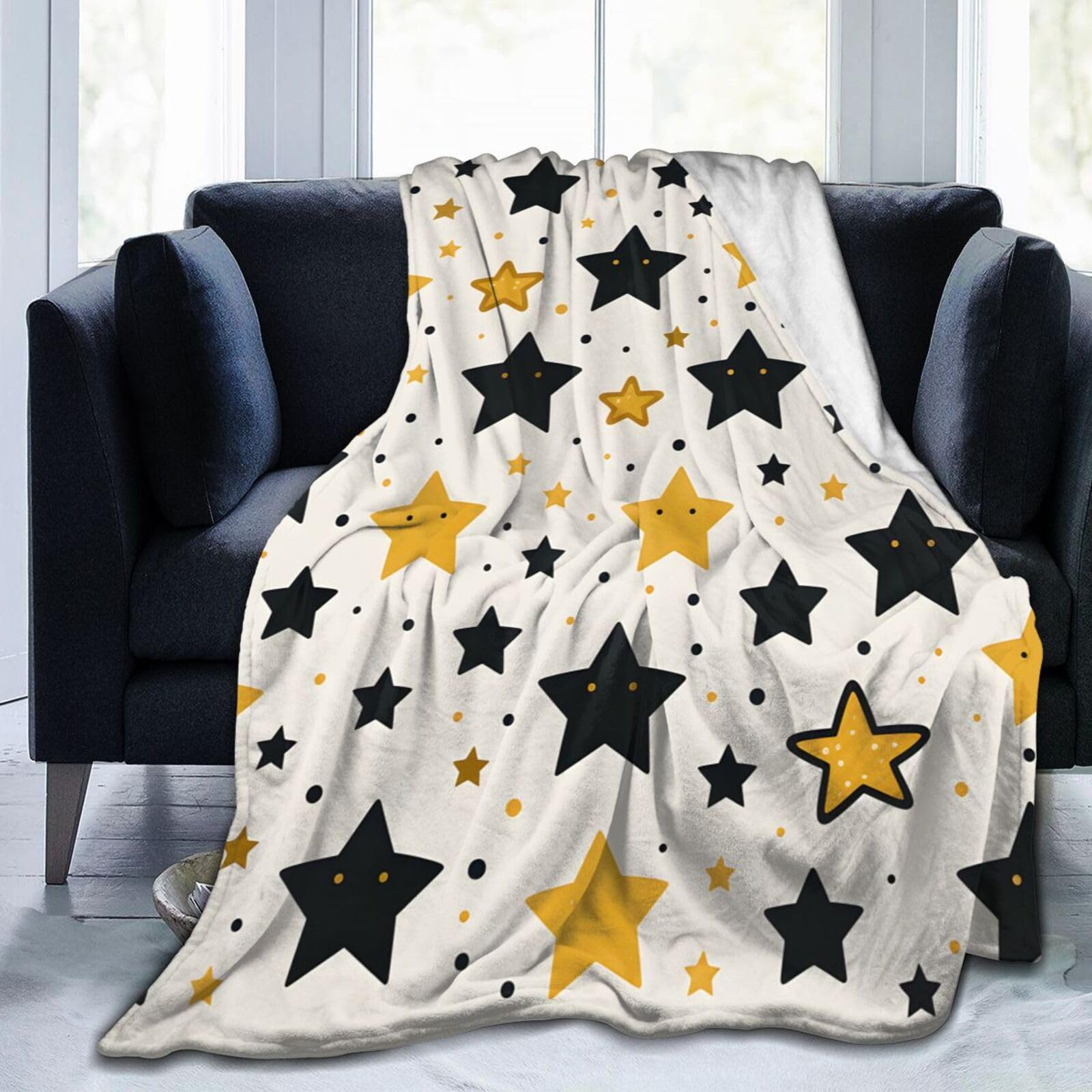 Jeté de canapé à étoiles pour protéger votre divan et réchauffer votre lit