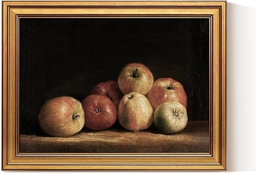 Miniatura 7 de ARPEOTCY Arte de Pared en Lienzo con Marco Dorado, 12 x 16 pulgadas, impresiones artísticas de tazas de café, decoración neutra retro para bar de