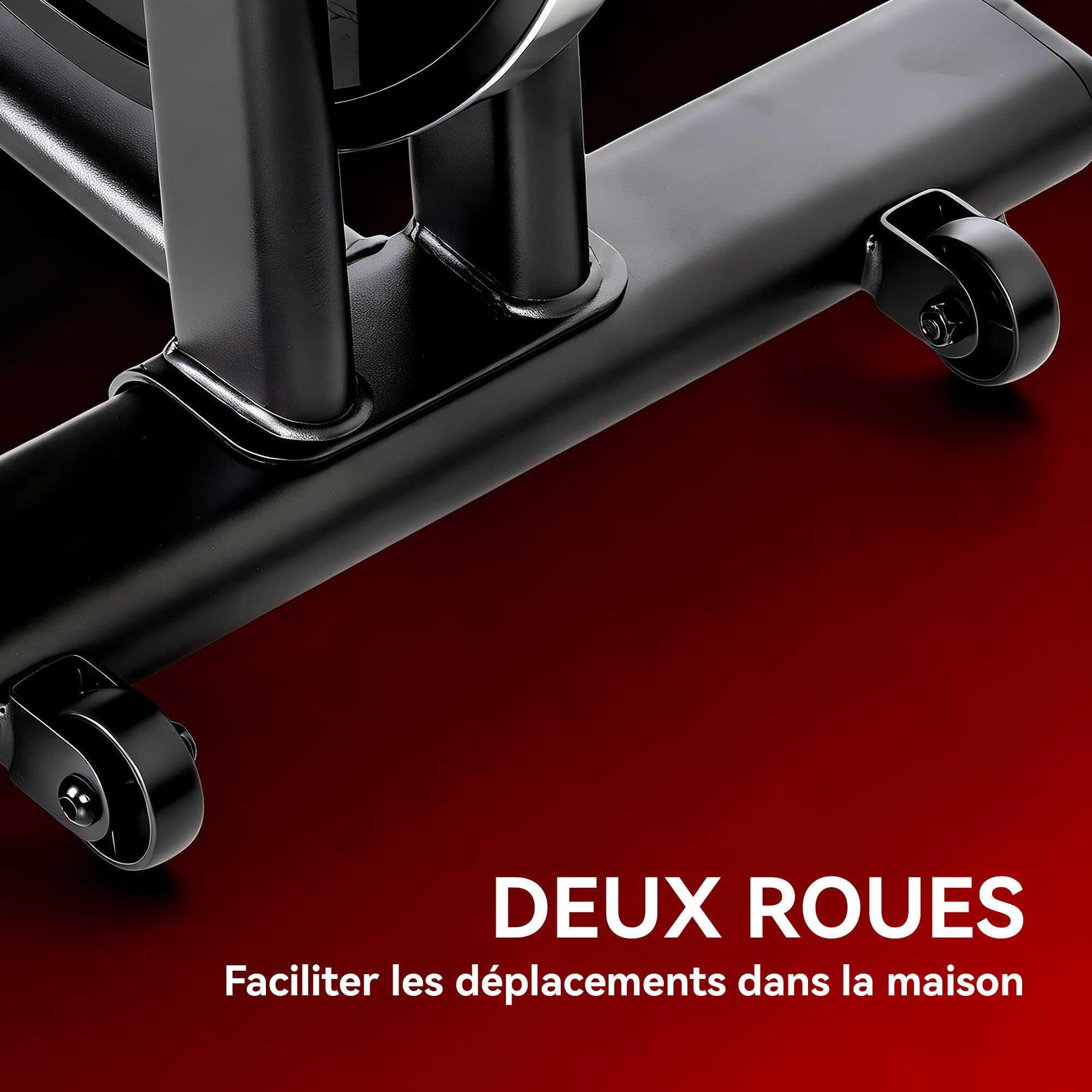 SPORTNOW Vélo d'Appartement avec Résistance Magnétique Réglable, Vélo d'Appartement avec Écran LCD, Siège Confortable, Selle et Guidon Réglables, pour Entraînement Cardio, Capacité 120 kg