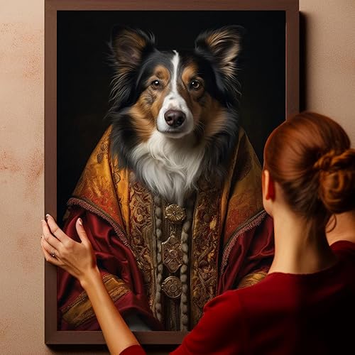 Miniatura 983 de Thuan Chow Chow Retrato de mascota con disfraz real de perro en un disfraz retrato de perro con vestimenta Retrato medieval de mascota retrato