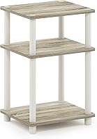Vista 7 de Furinno JUST Side Table, 3-Tier End Table, Open Shelves Night Stand, Bedside Table, Toolless Assembly, for Living Room, Bedroom, Bathroom, Sonoma