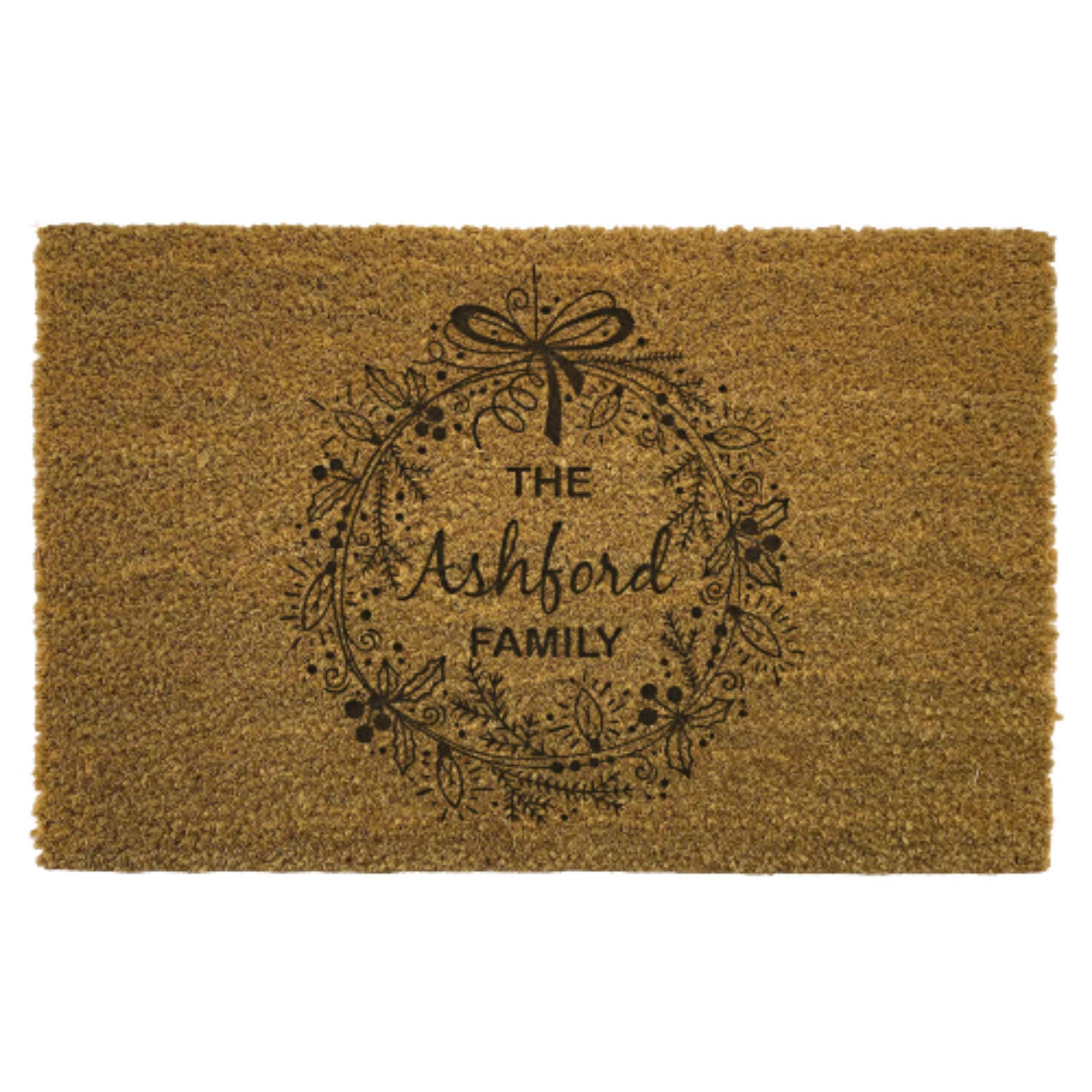 Be-Creative Paillasson personnalisé en fibre de coco / Paillasson de Noël / Paillasson de Noël – (Paillasson de Noël) JS3