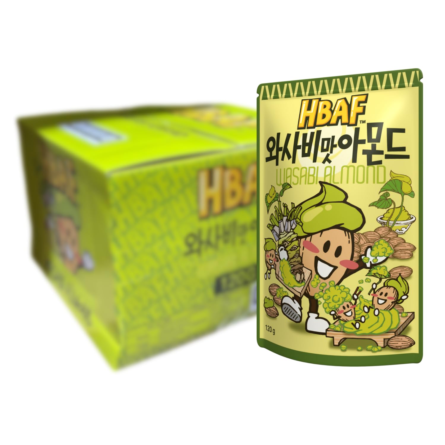 HBAF - Mandel mit Wasabi Geschmack - 20 X 120 GR - Multipack