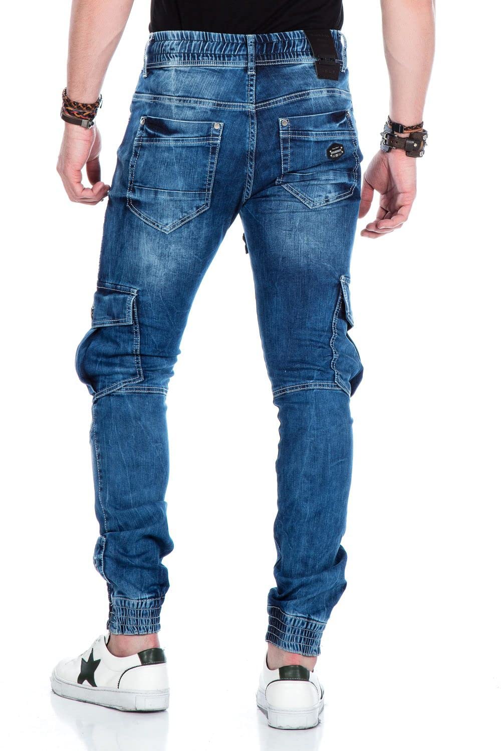 Cipo & Baxx Herren Cargohosen Denim