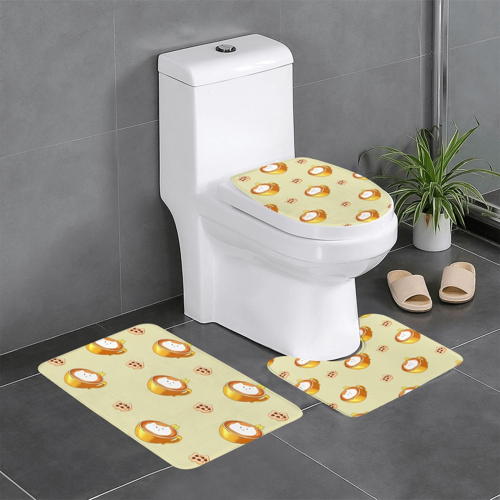 Tapis de salle de bain antidérapants chat pour sécuriser vos sols de WC