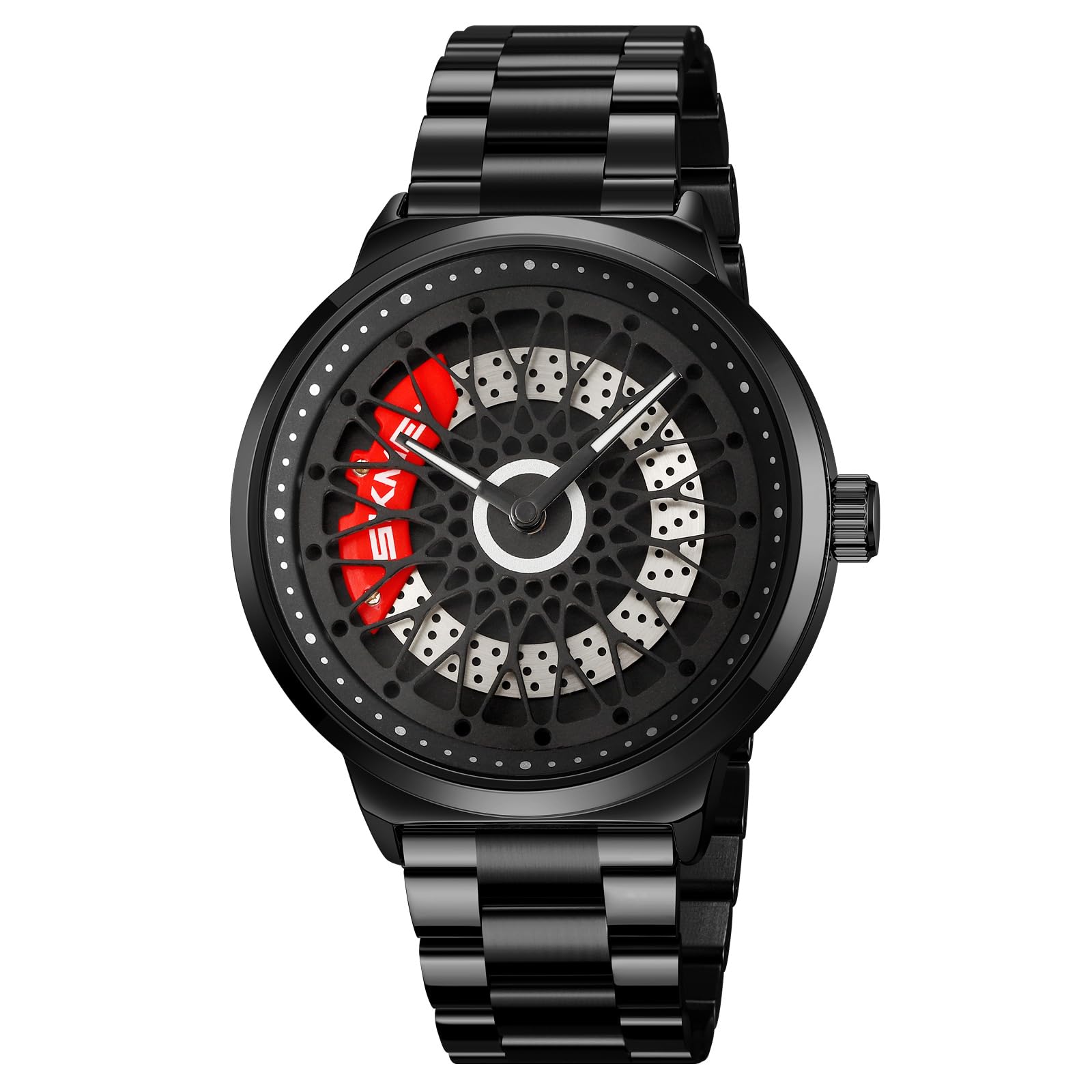 SKMEI Mens Stainless Steel Quartz Analog Wrist Watch, Dial_Black (B0D76VZXKL) Amazon Price History, Amazon Price Tracker