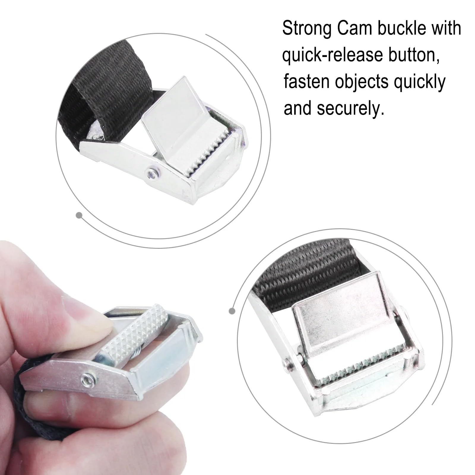 1100lb Zurrgurte Spanngurt Auto Motorrad Fahrrad mit Metallschnalle Abschleppseil Starke Ratsche for Frachtgepäck Tasche Kajak (Color : 4x-9x-Hook and Loop)