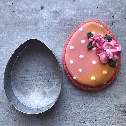 Miniatura 7 de LILIAO Spring Easter - Juego de 3 cortadores de galletas de Pascua, huevos de Pascua, cara de conejo y zanahoria, sándwich de fondant, cortadores de