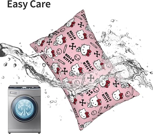 Miniatura 8 de Bonita funda de almohada Kawaii de dibujos animados de anime para decorar sala de estar, sofá y dormitorio, 20 x 30 pulgadas -L1