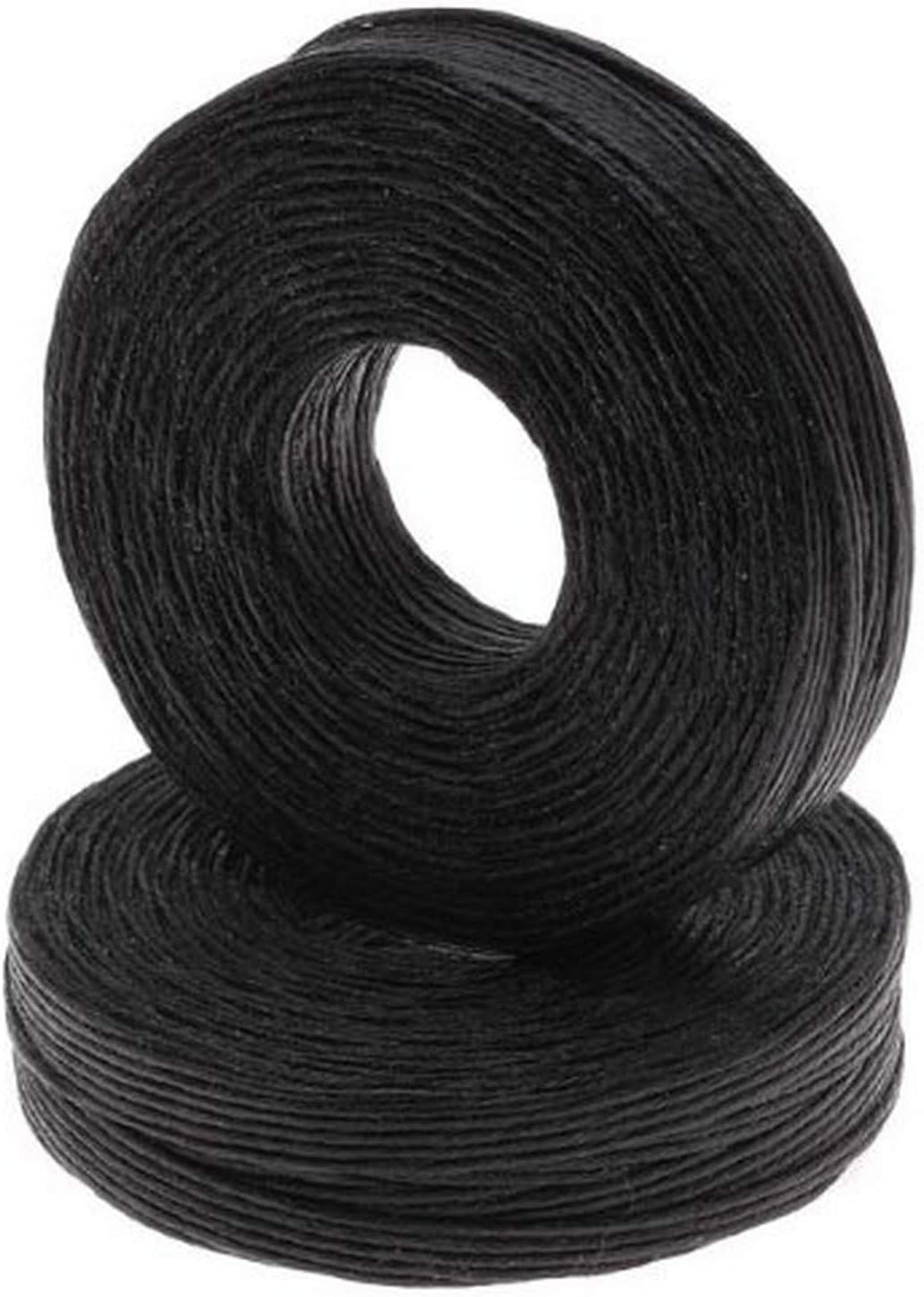 1mm Waxed Irish Linen Necklace / Knotting Cord, Black