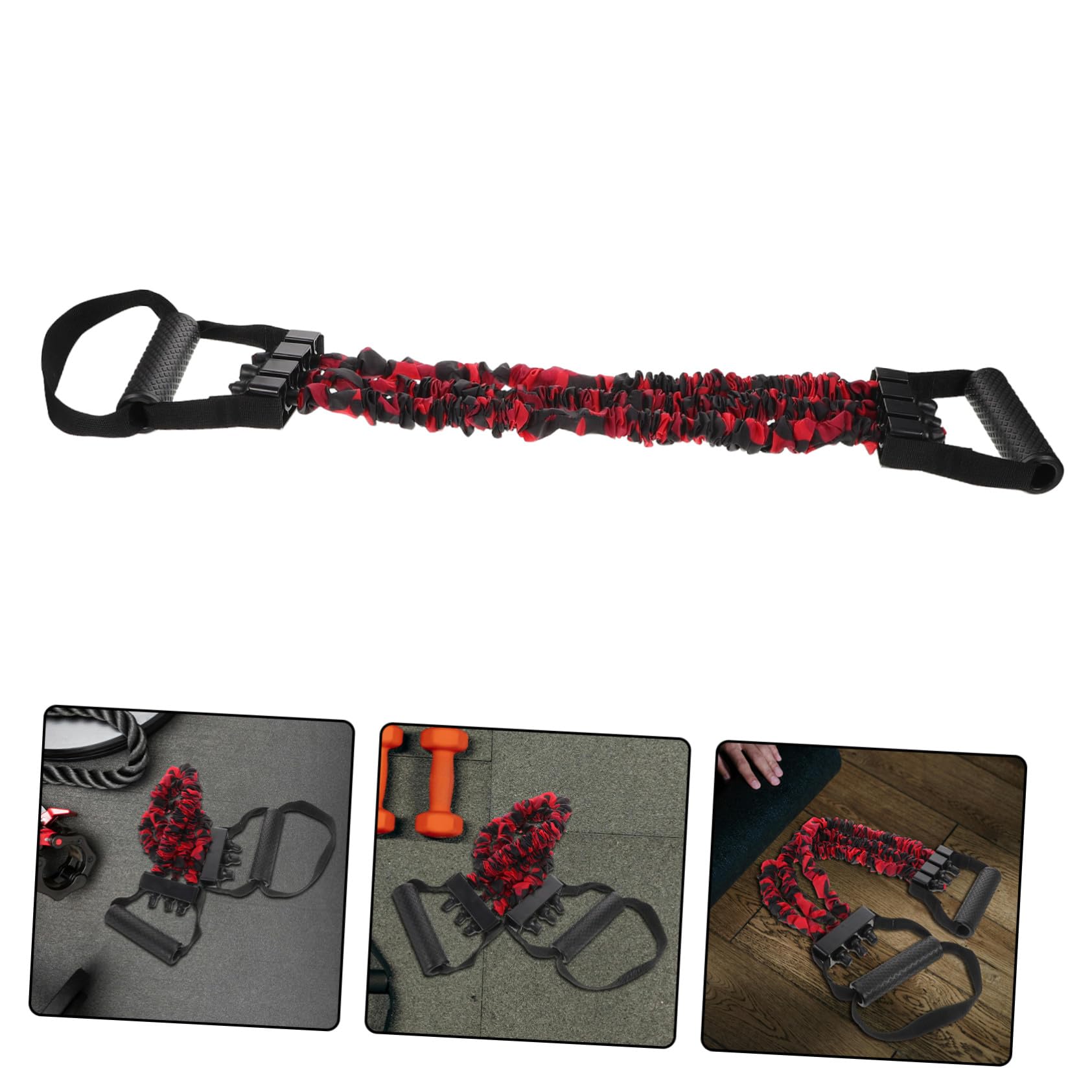 Heim Fitnessgerät Brustexpander Verstellbarer Armkrafttrainer aus Kunststoff und Stahl Kompakter Brustzugtrainer für Zuhause und Reisen Vielseitig für Brust und Oberkörpertraining