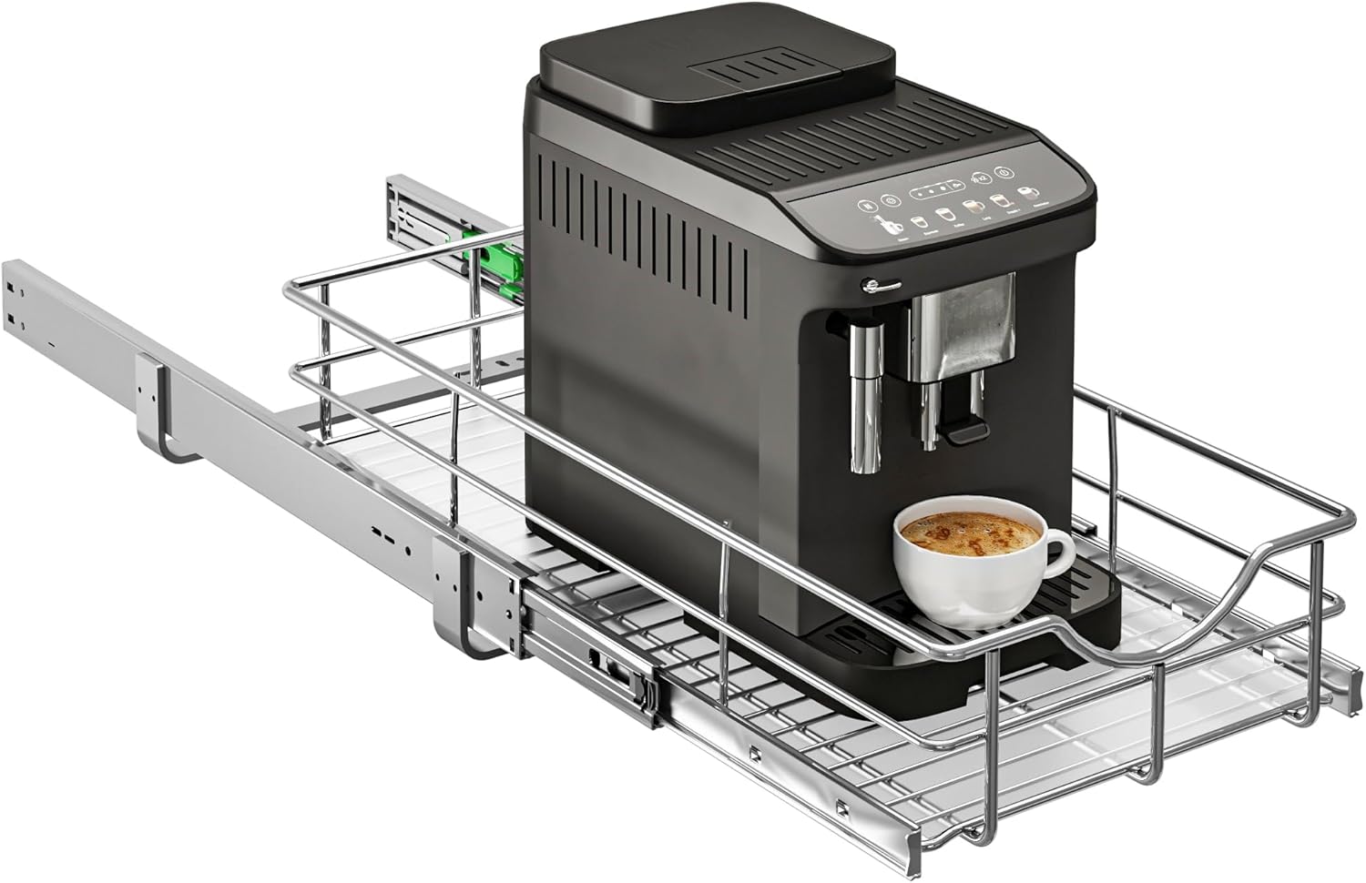 Welfurgeer soft close slide out cabinet shelf organizer storage