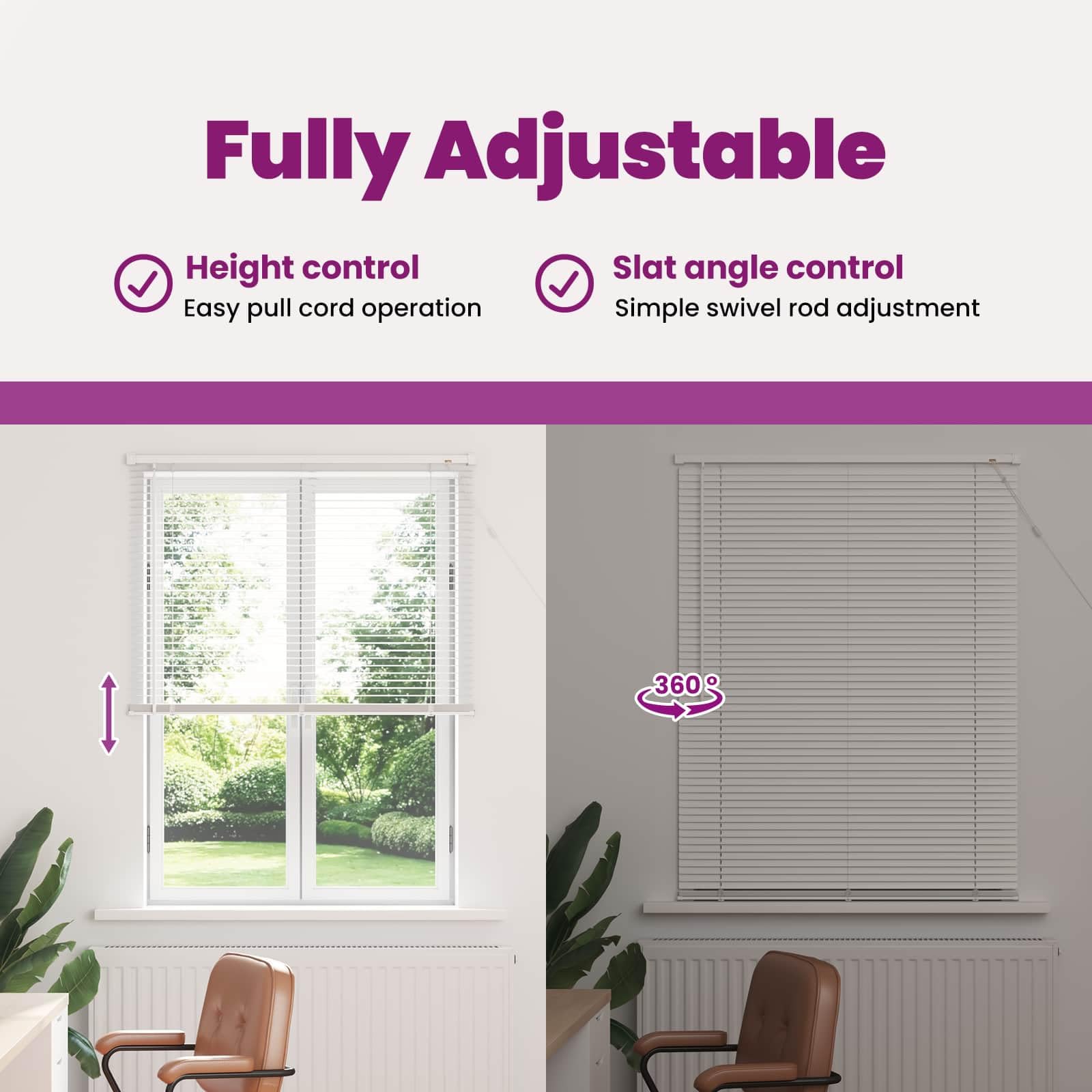 vidaXL Tenda veneziana manuale, regolabile, bianca, 150 x 70 cm, in PVC, moderna, in PVC, per interni, per finestre, protezione della privacy, filtraggio della luce regolabile in sala studio