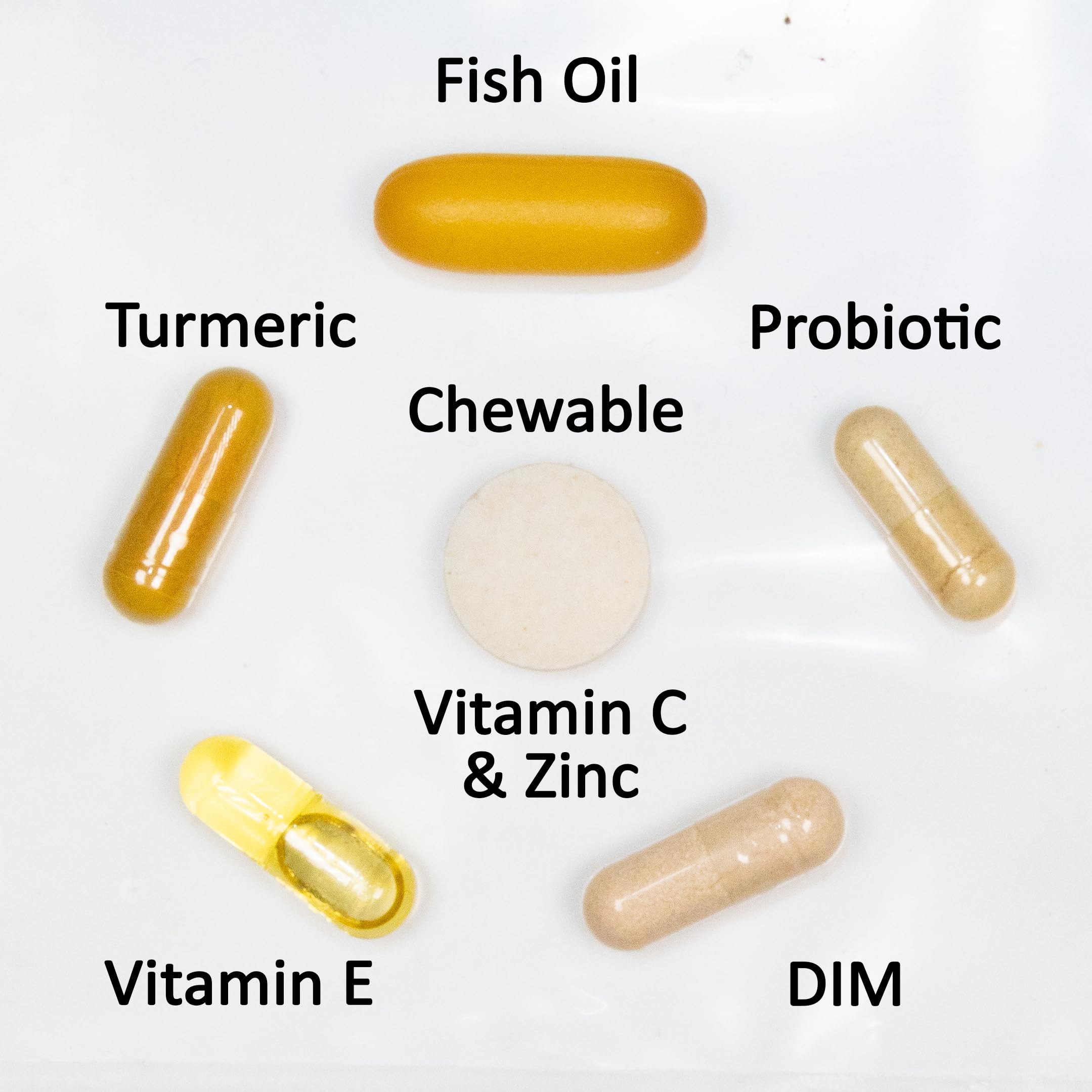 DrFormulas Dermtella Clear Skin Support Packs | Pills with Zinc, Probiotics & DIM | Supplements for Women, Teens & Men with Nexabiotic Probiotics, Turmeric, Fish Oil, 1 Month Supply — Amazon image 3
