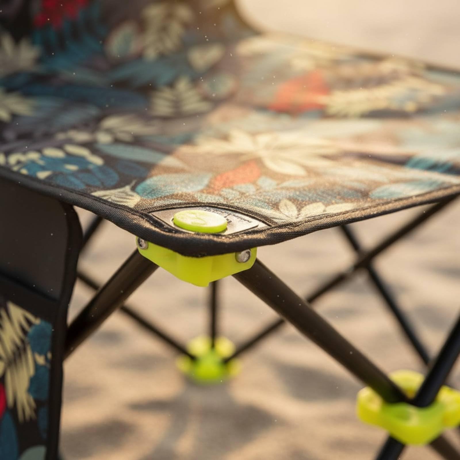 Baoblaze Sedia da Pesca Pieghevole Sedia Sgabello Seggiolino Portatile Oxford Metallo Leggera con Telaio E Piedini Antiscivolo Adatta a Pesca Campeggio Picnic, Xl, Con Presa