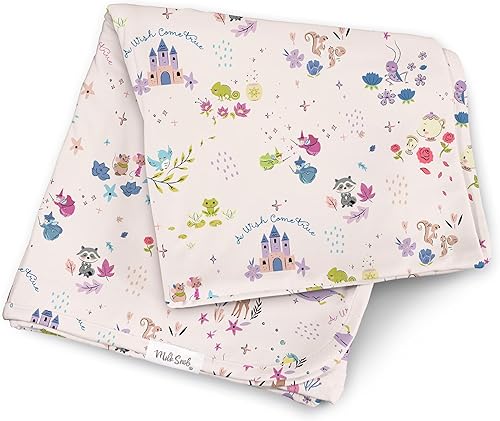 Milk Snob Disney A Wish Come True Manta de Arrullo para Bebé Niño/Niña, Suave de Recepción, Seguridad y Juego, Ropa de Cama para Bebé Recién Nacido