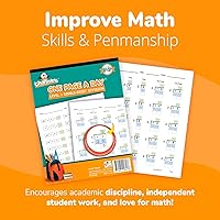 Vista 6 de Channie's Libros de trabajo de una página al día de un solo dígito nivel 1 para principiantes de división visual para enseñanza y aprendizaje