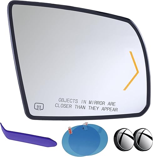 EAP Espejo lateral del pasajero compatible con Toyota Tundra 2007-2021, Toyota Sequoia 2008-2022, calentado con señal de giro sin atenuación
