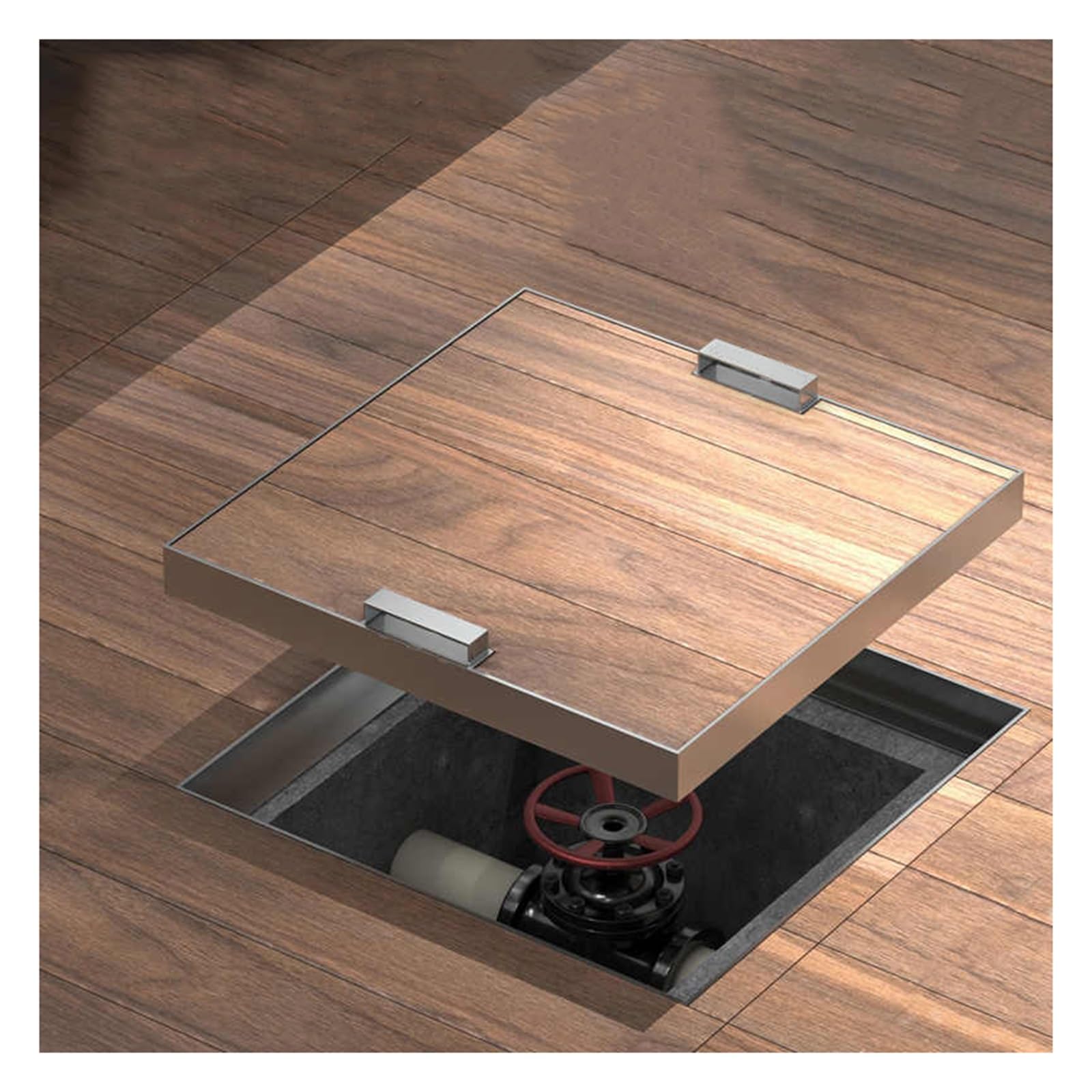 GJMSSMY Invisible Manhole Cover60x60cm Stless Steel Recessed Design with Concealed Handle for Block Paving Durable & Aesthetic Solution for Outdoor Spaces
