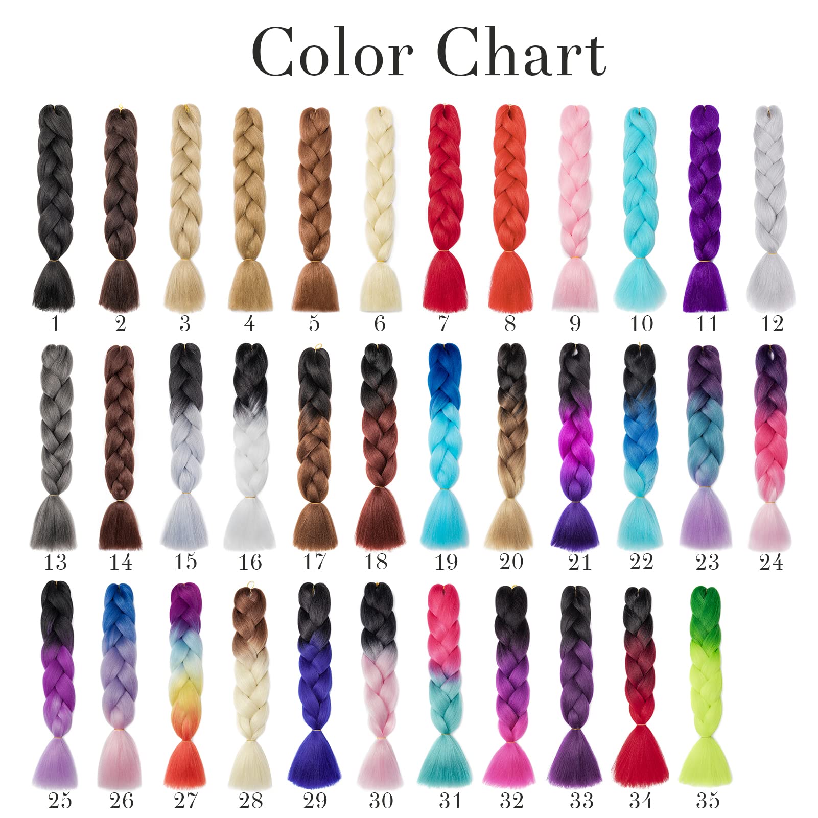 24" Extensiones para Trenzas Africanas Extensiones de Pelo Trenzas Africanas 1 Paquete Pelo Sintetico Extensiones de Trenzado de Cabello Box Crochet Braiding Hair(Castaño Claro) — view 7