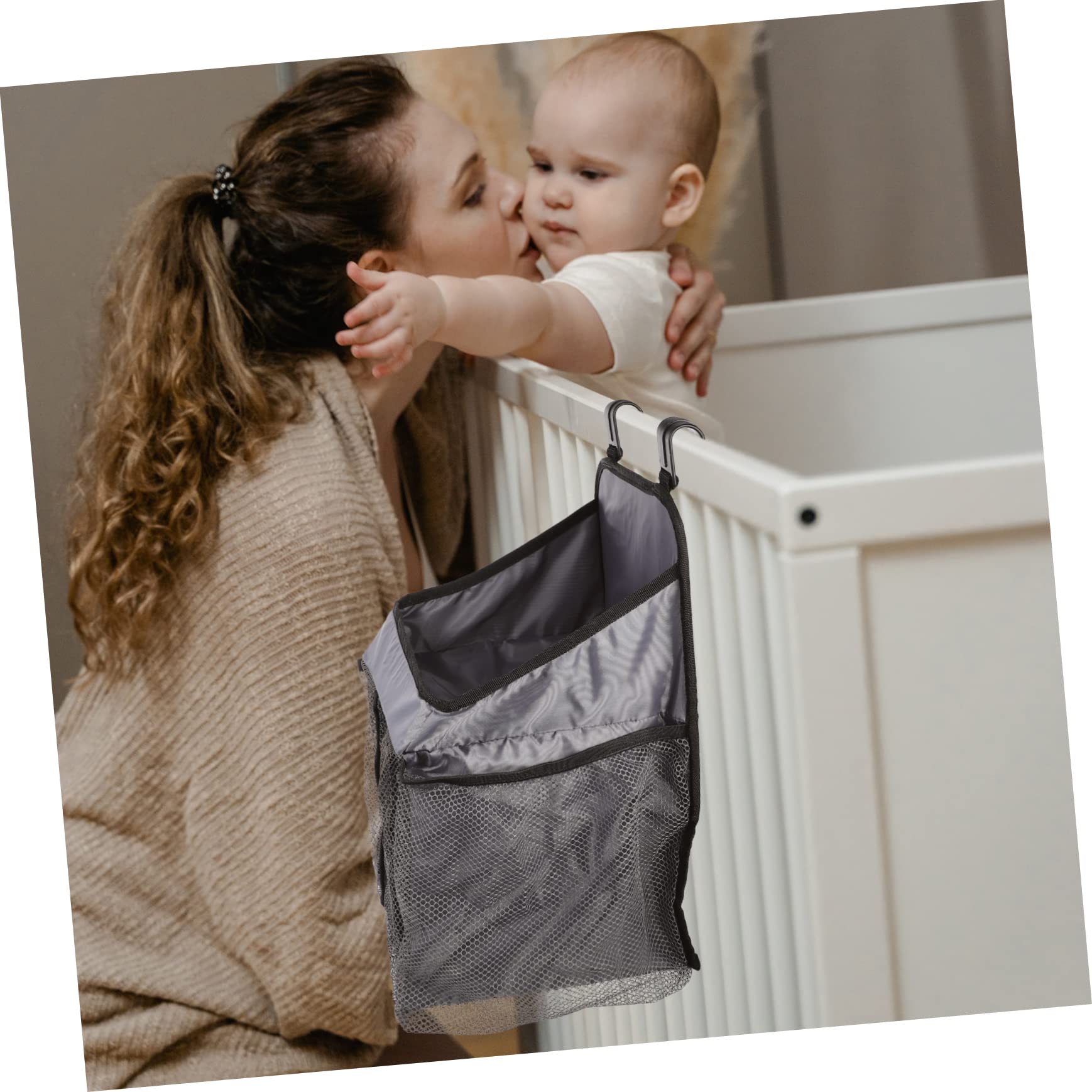 Windelorganizer Hängend für Babywindeln und Kleidung, Leicht | Oxford Gewebe mit Karton, für Outdoor und Reise, mit Mehreren Fächern zur Aufbewahrung