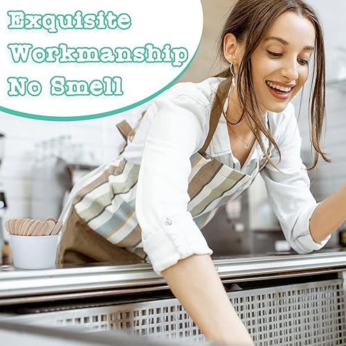 Miniatura 4 de Skylety 4000 Pcs Wooden Ice Cream Spoon Bulk Mini Disposable Tasting Spoons Set Wooden Small Sample Spoons Ice Cream Sticks for Dessert Sampling