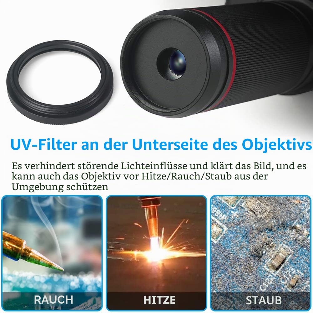 Andonstar AD407 3D HDMI Löten Digital Mikroskop mit 4MP UHD und 7 Zoll Einstellbarer LCD Bildschirm USB Video Mikroskope für Telefon Reparatur SMT SMD DIY