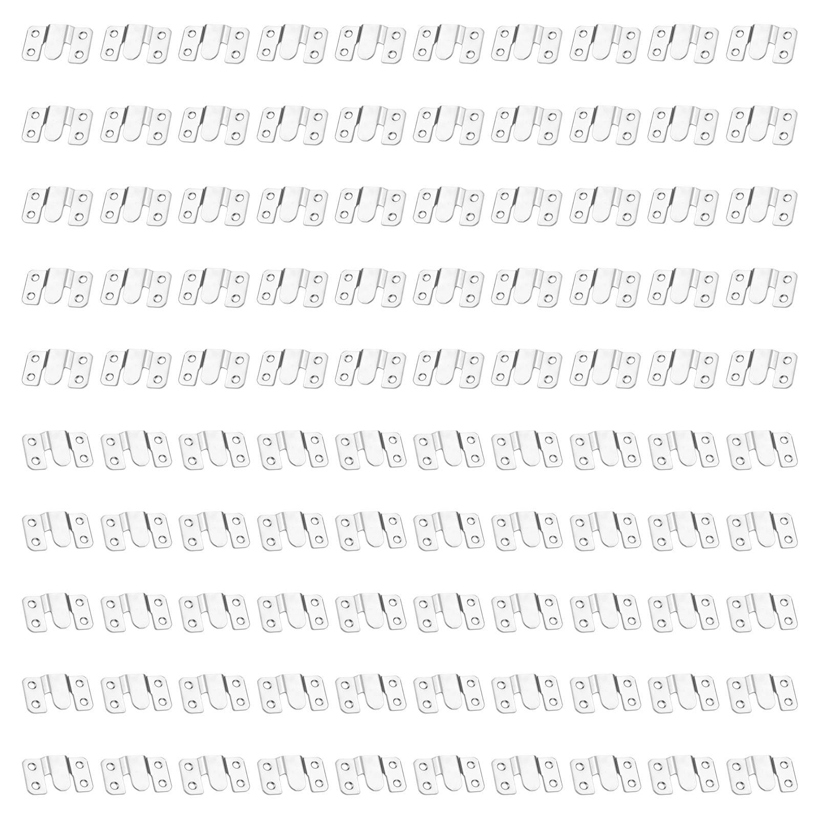 CUNZJIA 100Pcs Recessed Mounting Bracket Fasteners Insert Picture Frame Hangers for Furniture Picture Frame Home Decoration