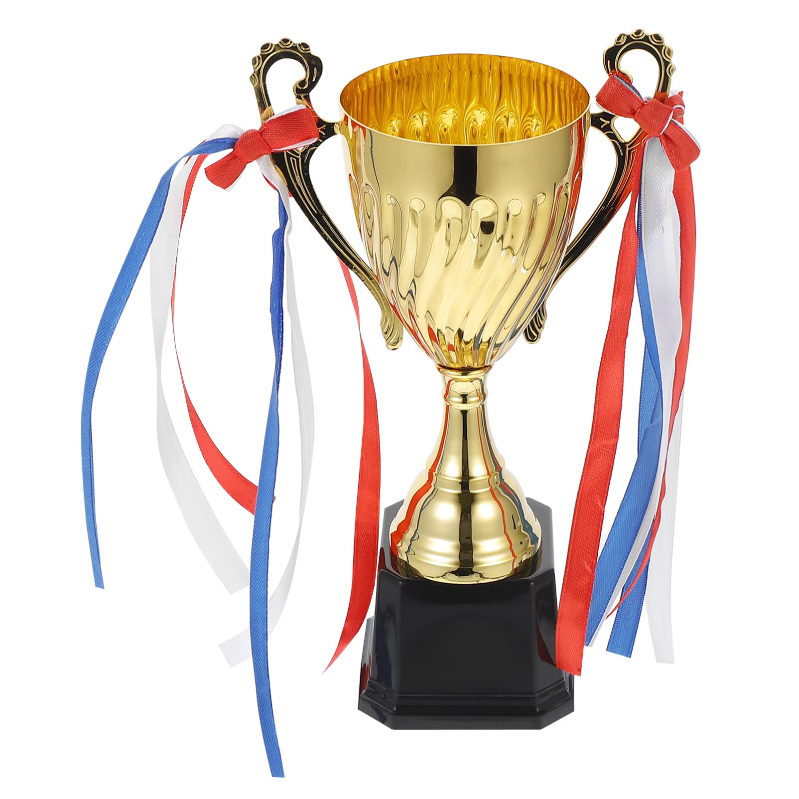 Kisangel Golden Sports Award Trophy Meta Match Tournaments Gold Trophy Cups Competitive Trophy Honor Trophy for Award Ceremony Appreciation Gift 24. 5cm