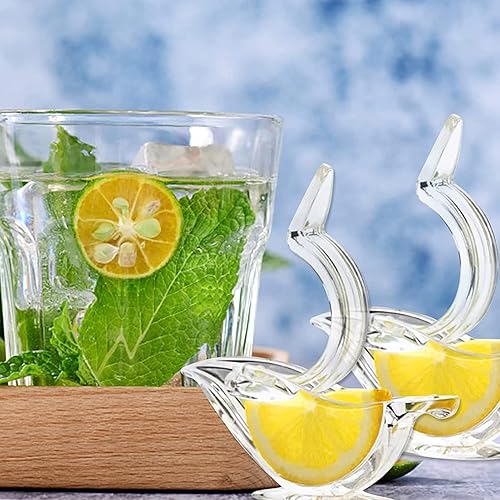 Miniatura 3 de Exprimidor de limón manual de 10 Uds. Pescado acrílico transparente en forma de pájaro de limón Exprimidor para cocina casera