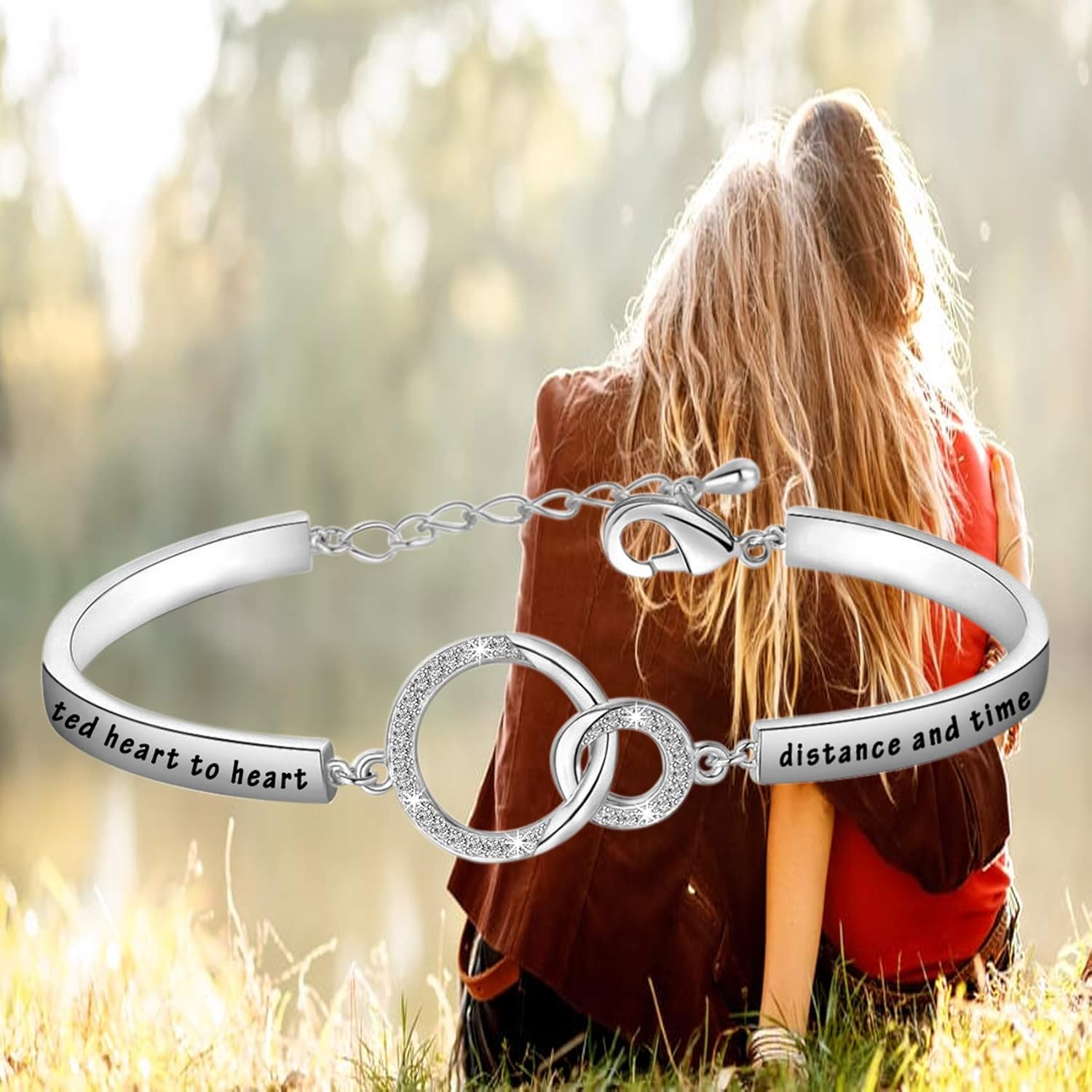 BEKECH Cousins Gift Cousin Are Connected Heart to Heart Distance And Time Can’t Break Them Apart Bracelet - Image 6