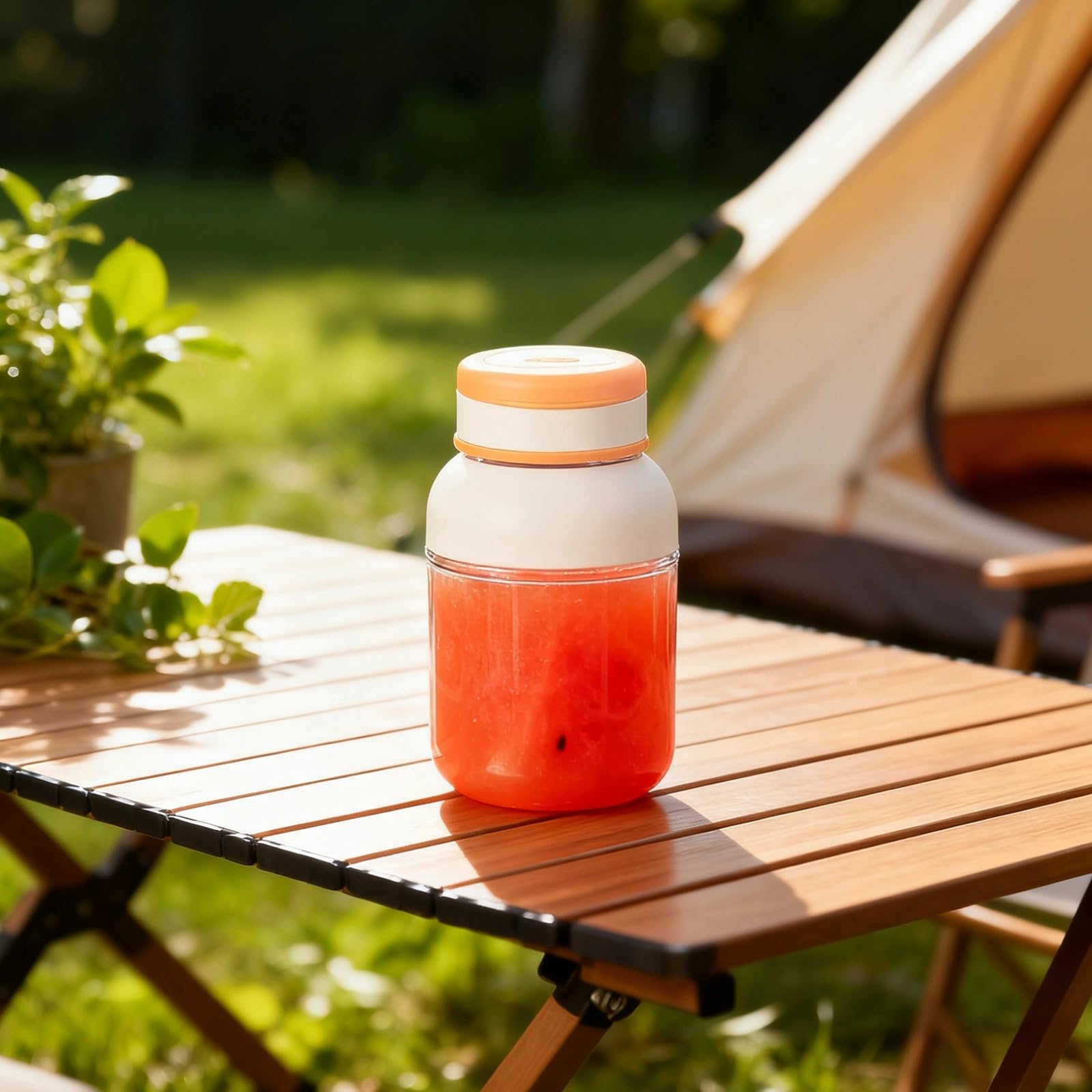 Przenośny blender do smoothie, pojemność 1000 ml, bezprzewodowy kubek do sokowirówki, 18 000 obr./min, 38-listkowe ostrza ze stali nierdzewnej, miażdży mały lód, łatwy do czyszczenia
