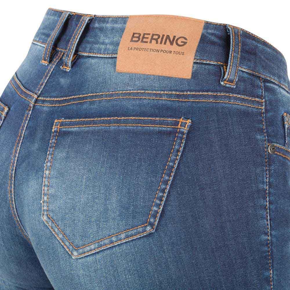 Bering Trust Tapered Damskie dżinsy motocyklowe, niebiesko dekatyzowany, 36