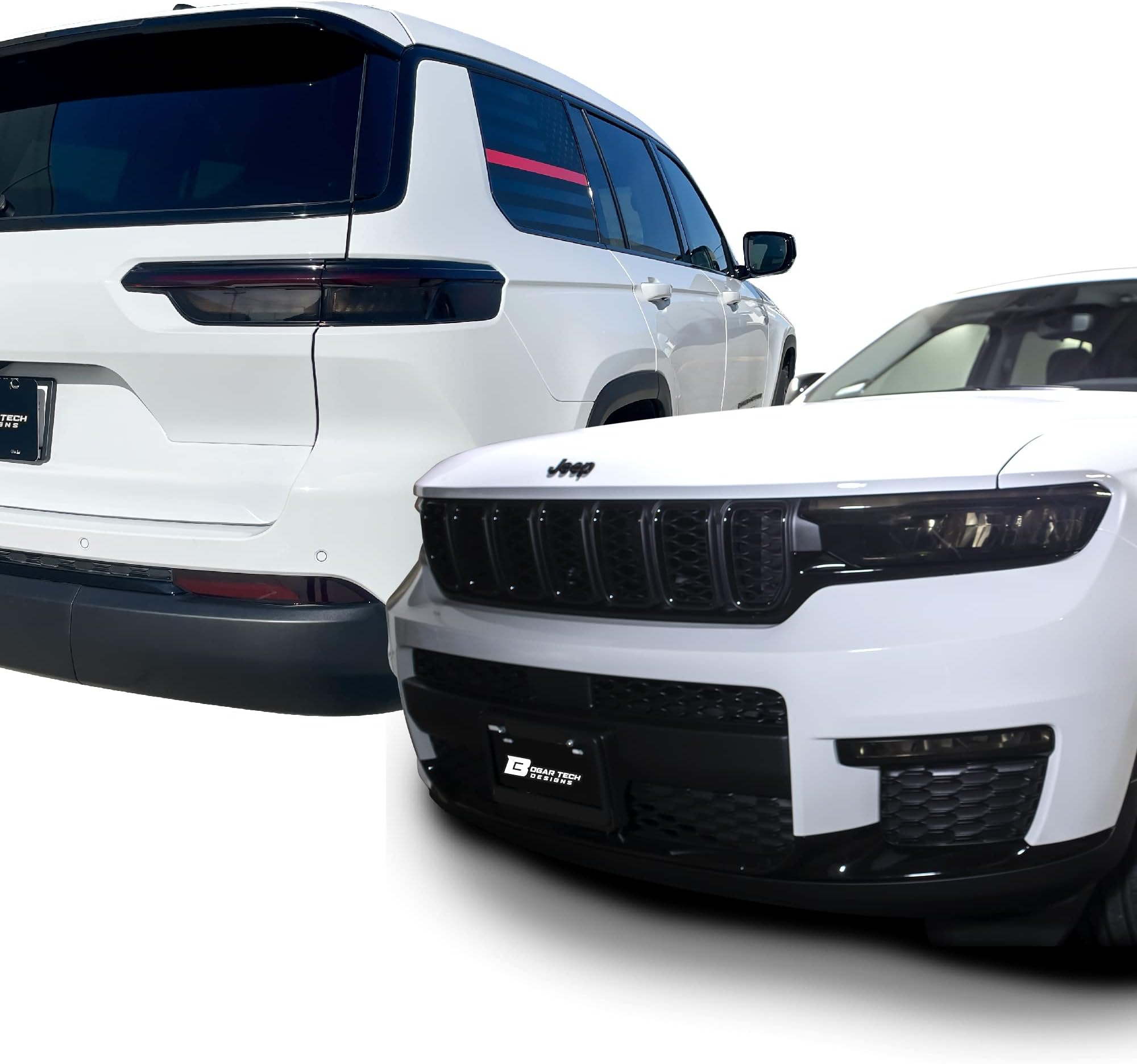 Bogar Tech Designs Dark Smoke Full Light Tint Kit for Jeep Grand Cherokee 202...